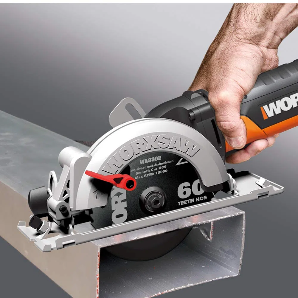 WORX Sierra circular WORXSaw XL 500W | WX439 | Disco de 1200mm | Sistema de aspiración integrado | Rápido ajuste de profundidad | Cambio de disco sencillo | Para todo tipo de materiales