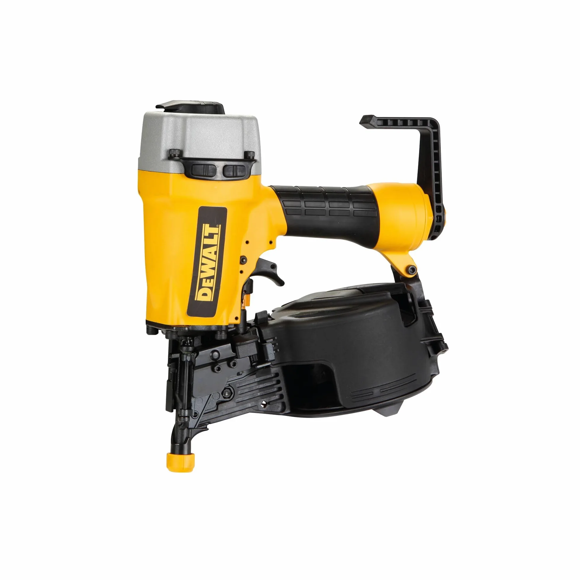 DEWALT DPN64C-XJ - Clavadora Neumática , 32-64 mm, 5.1-8.9 bar, Cargador de 50 Clavos, Ajuste de Profundidad sin Herramientas, Modo Secuencial y Ráfaga, Incluye Maletín de Transporte