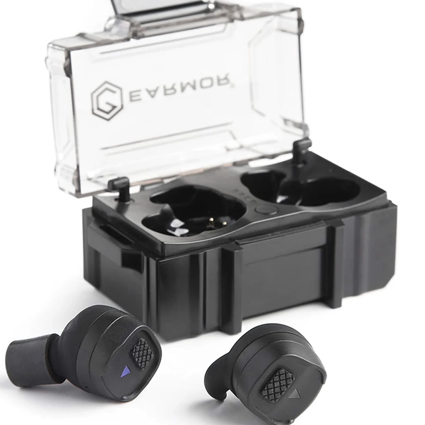 EARMOR Tapones electrónicos M20T Pro para disparar - NRR 30 dB BT 5.4 Protección auditiva con cancelación de ruido con cancelación de ruido - protección auditiva activa para deportes de tiro, caza