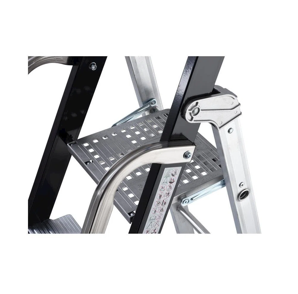 GIERRE AL756 - Escalera Profesional de Aluminio de Tijera Stabila Pro (7 peldaños)