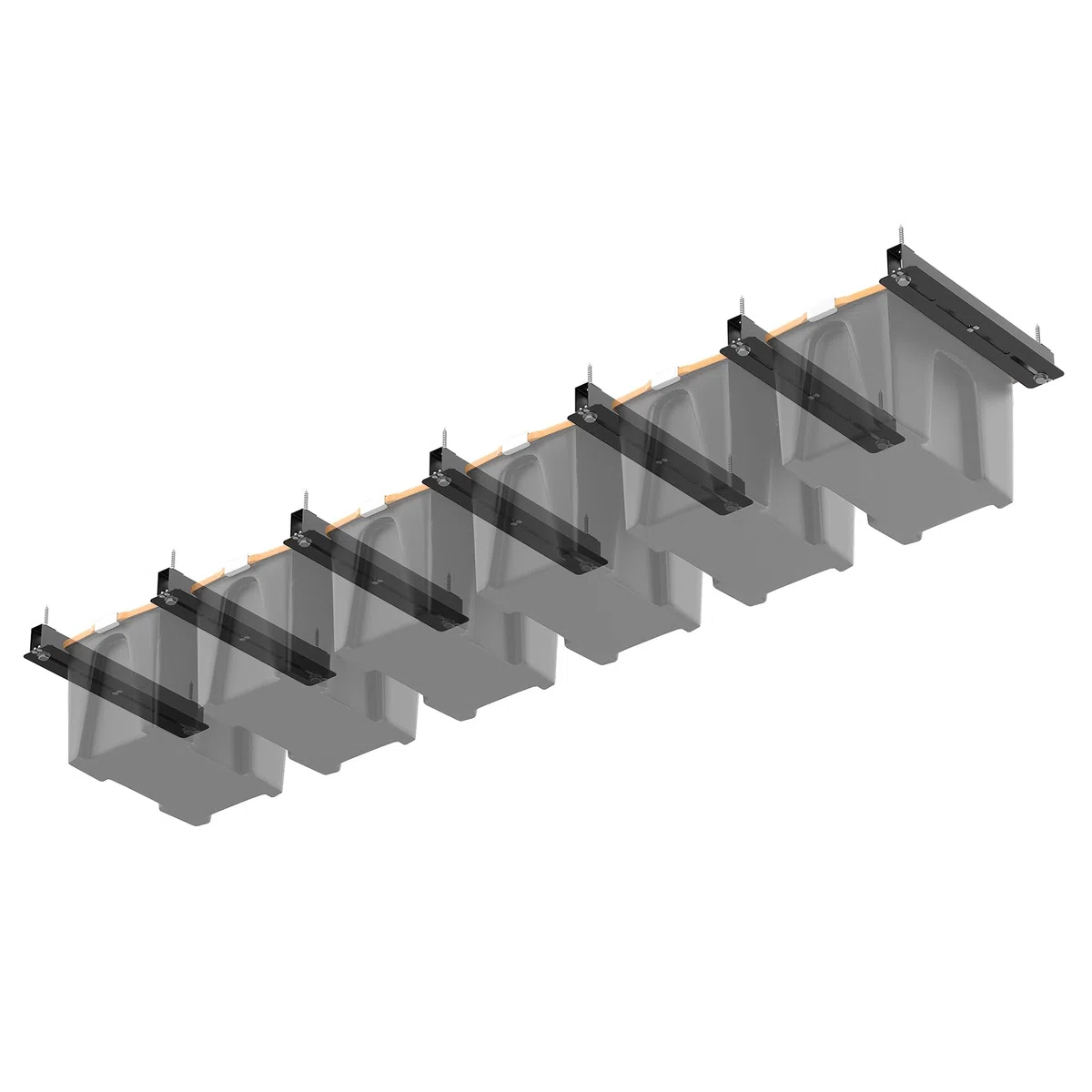 Ultrawall Bastidores de almacenamiento de garaje para contenedores, estante de almacenamiento de techo, organizador colgante de garaje para bolsas con ancho ajustable, estante de contenedor de techo