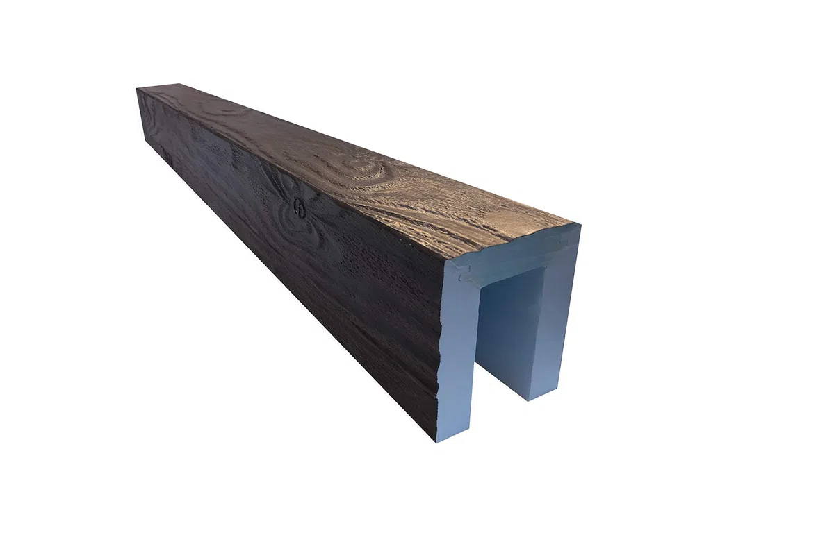 imitación Madera (Nogal Oscuro) de poliestireno extruido a Medida (20,5 x 21,5 x 20,5 x 260 cm de Largo)