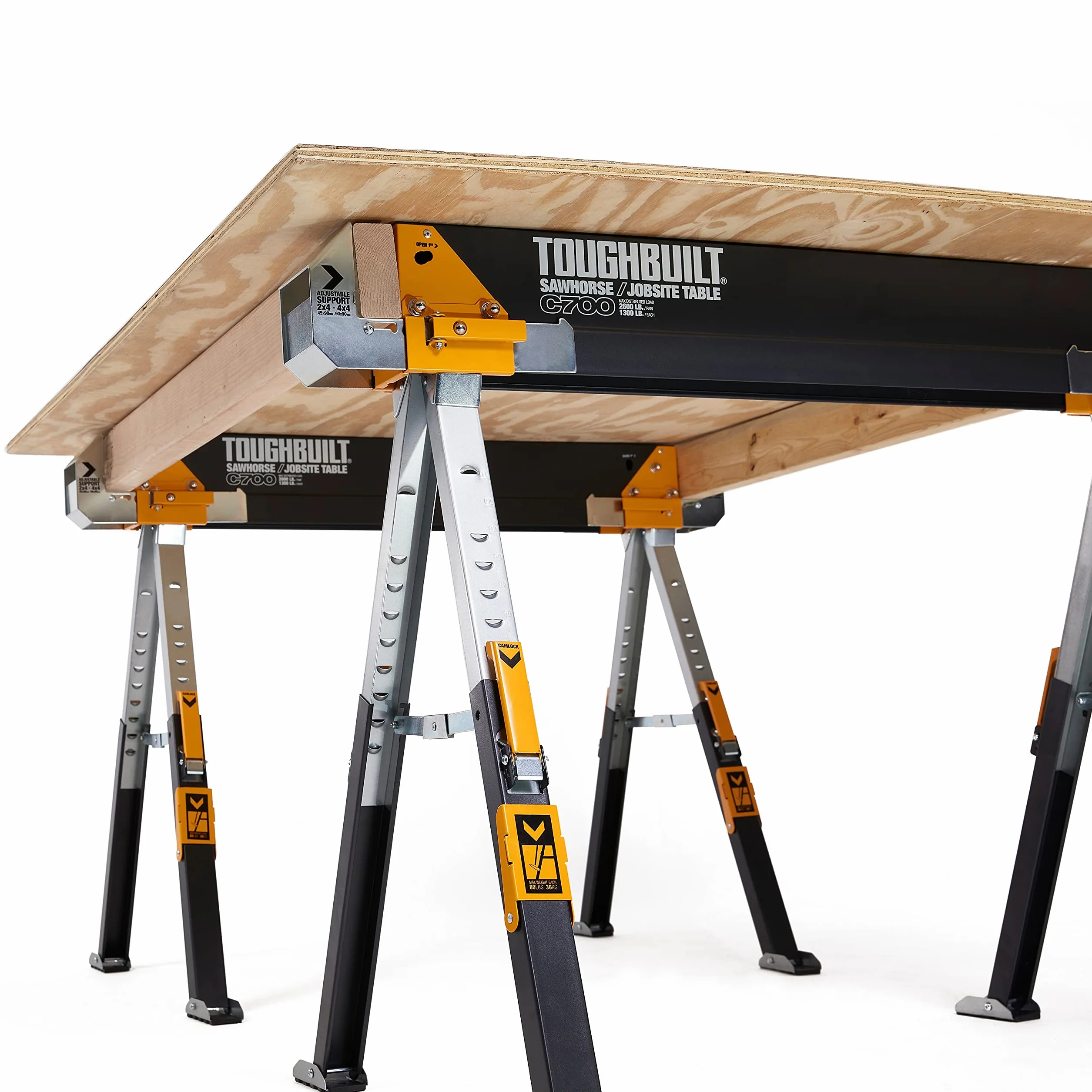 PACK 2 C700 CABALLETES/MESA DE TRABAJO TB-C700-2 TOUGH BUILT