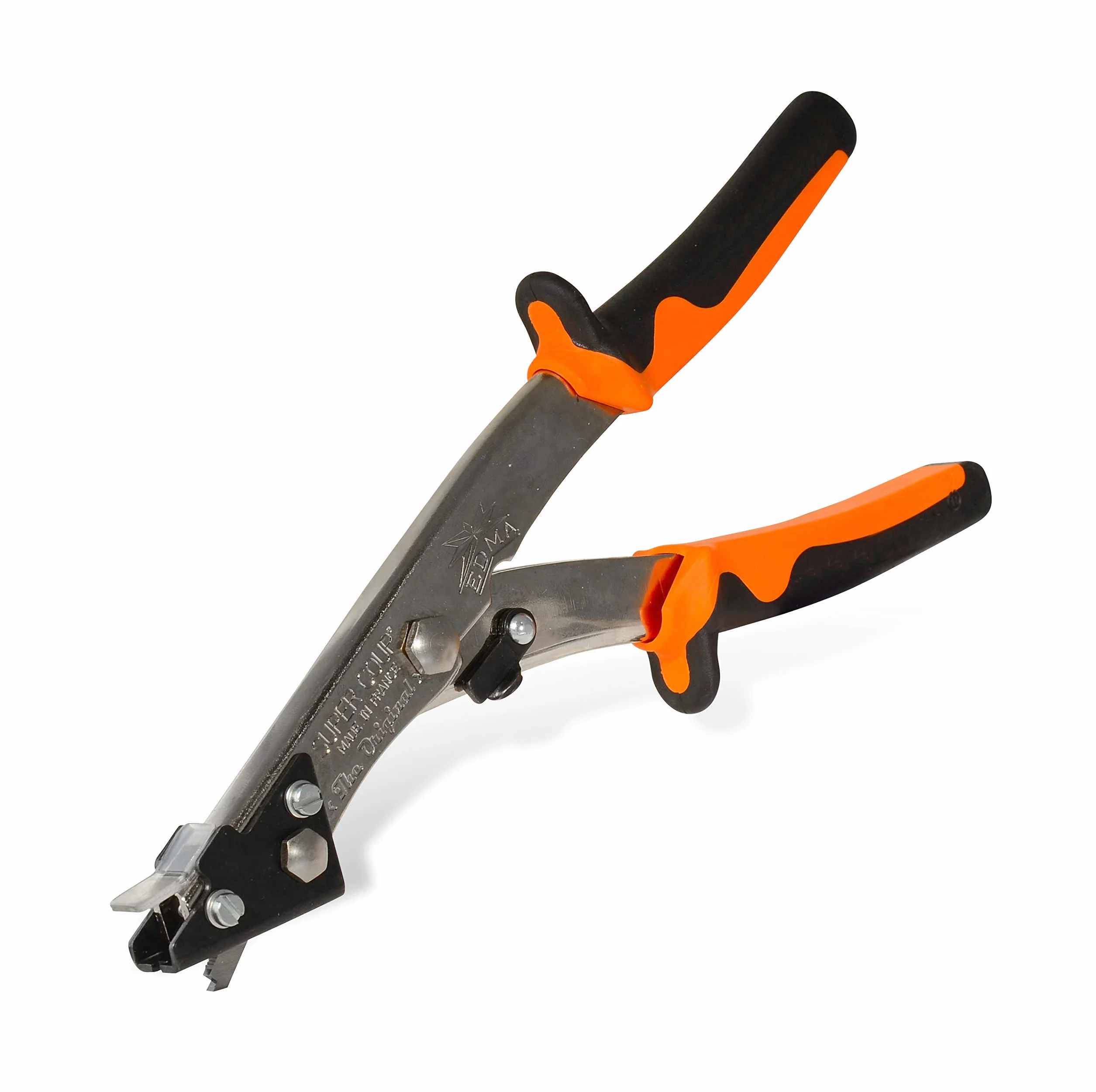 EDMA - Supercoup NR1 - Cizalla Recortadora con Cortador de Virutas Integrado - Para Chapa Plana - Capacidad 0,6-2mm - 11055 - Herramienta Manual de Calidad para Uso Profesional y Doméstico