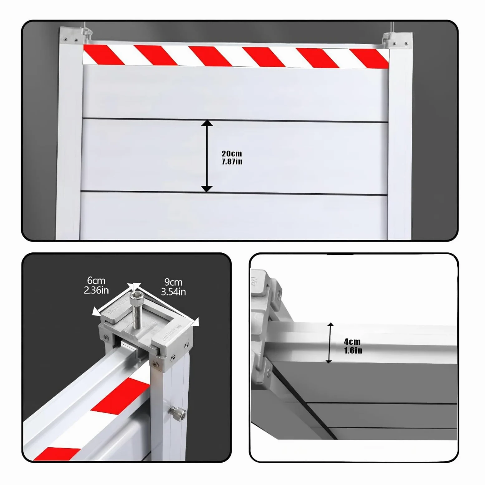 Barrera Anti Inundaciones Para Garaje L 80cm H 40cm Barrera Contra Inundaciones Para Puertas Aluminio Barrera De Protección Contra Inundaciones Reutilizable Muro De Contención De Agua