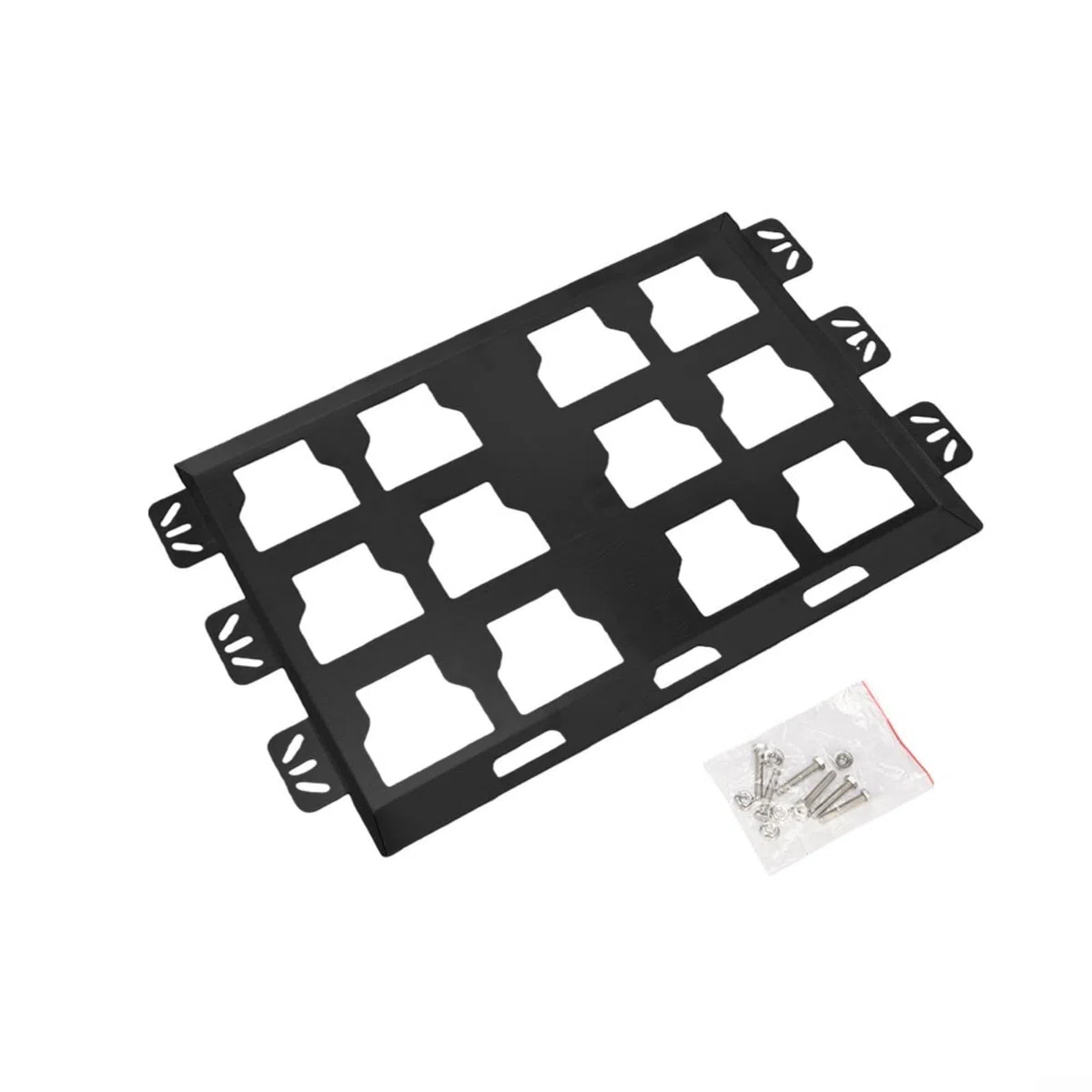 Placa de montaje de acero inoxidable 100 libras para organización de cajas de herramientas