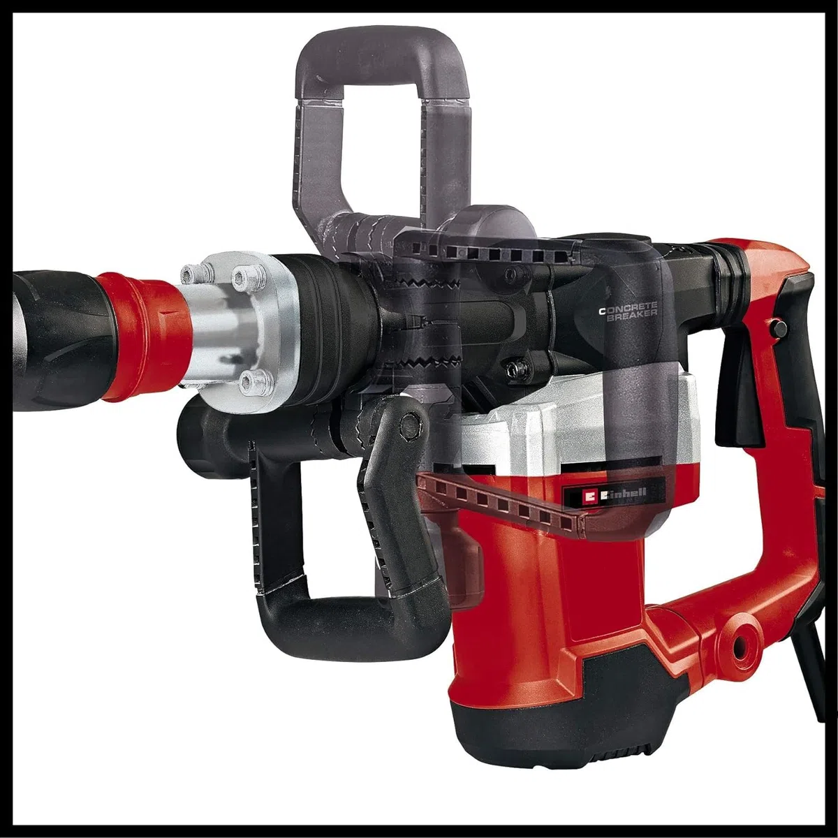Einhell Martillo de demolición TE-DH 32 (1500 W, 32 J, 1900 min-1, portaherramientas SDS-max, mango principal amortiguado contra las vibraciones+empuñadura suave, incl. cincel de punta/plano, e-box)