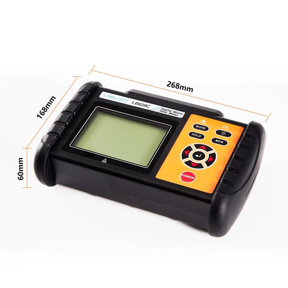 LB620C - Medidor digital de baja resistencia CC (equivalente a microohmios, conectores/comprobador de resistencia del motor)