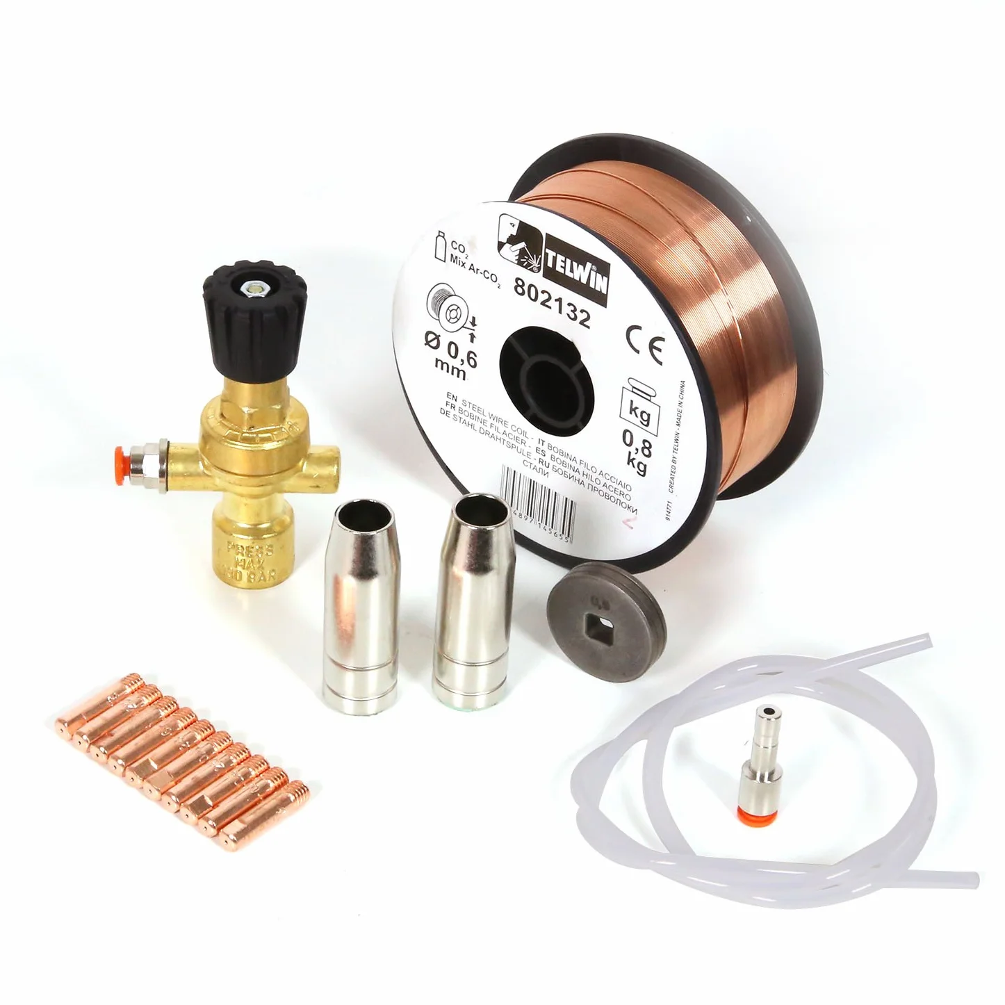Telwin 802147 Kit de conexion para tanque no recuperable, Soldadura acero mig-mag