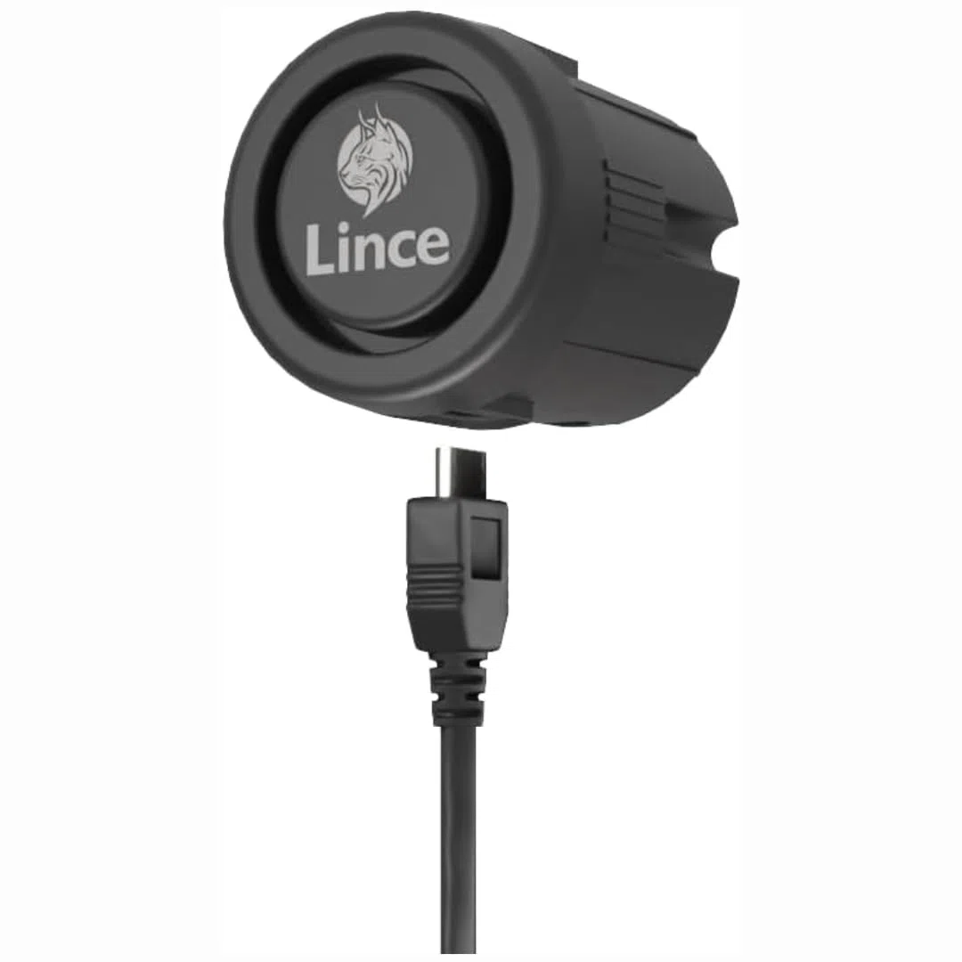 Lince - Cilindro CPLUS ALARM 30x30 cm | Bombillo de Alta Seguridad con Sensor Alarma Integrado de 100dB | Protección Anti-Bumping y Anti-Taladro | Incluye 5 Llaves XL | Acabado latón