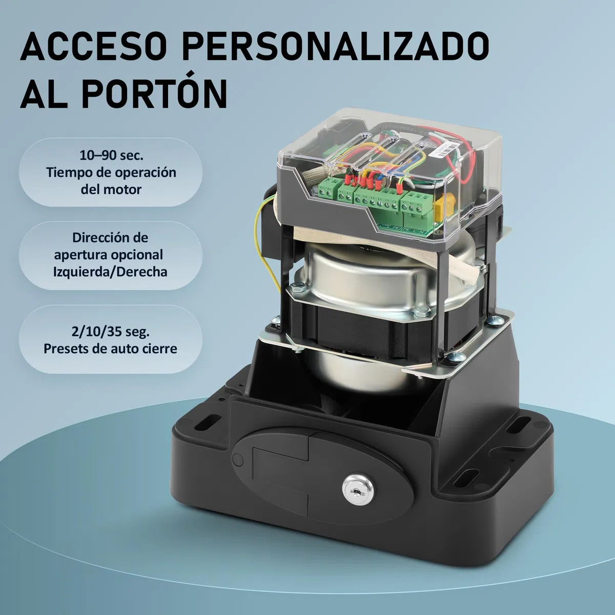 CO-Z 200W Motor para Puerta Corredera Capacidad 600KG Abridor de Puerta Corredera con Cremallera de Acero y Control Remoto
