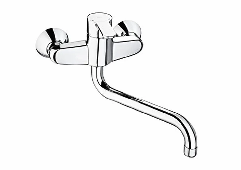 Roca,L20,Grifería monomando exterior para cocina con caño giratorio,A5A7609C00