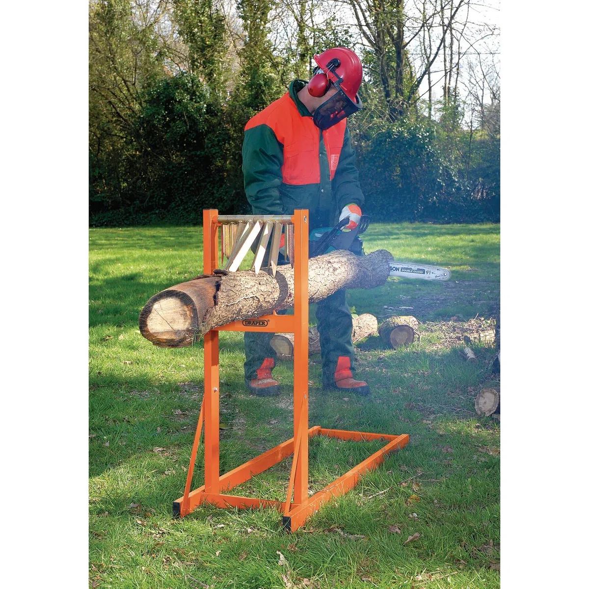 Draper 32273 - Soporte para Troncos con Dientes de Agarre, 150 kg