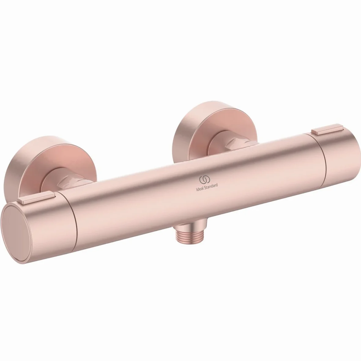 Ideal Standard Ceratherm Alu+ Monomando ducha exterior, Fabricado con un 100% de aluminio reciclado, ahorra agua y energía, función de termostato y protección contra quemaduras – Rosa (292x105x72 mm)