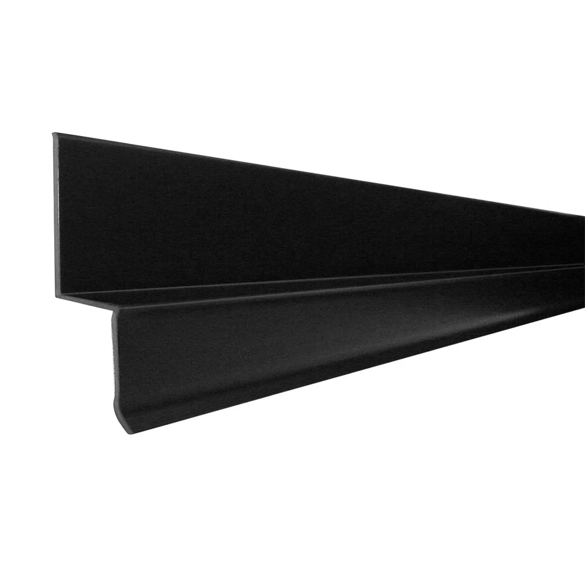 Fassadenprofile Perfil final demembrana con hoyuelos, protección de pared demembrana con hoyuelos 1m, 20 piezas Negro, perfil base, perfil de cubierta paramembrana con hoyuelos