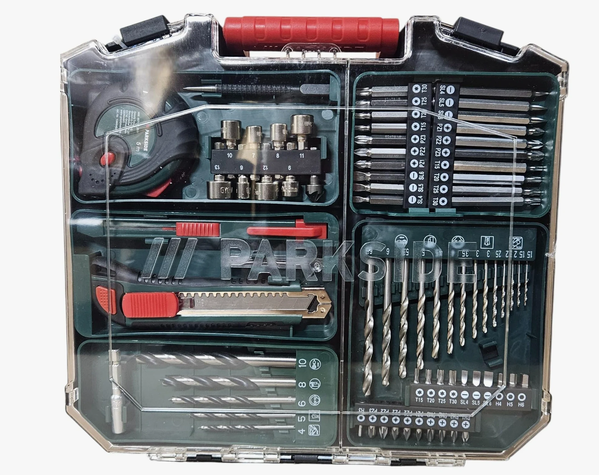 Taladro atornillador inalámbrico X20V PABS 20-Li, con 2 baterías de iones de litio, accesorios 73 piezas