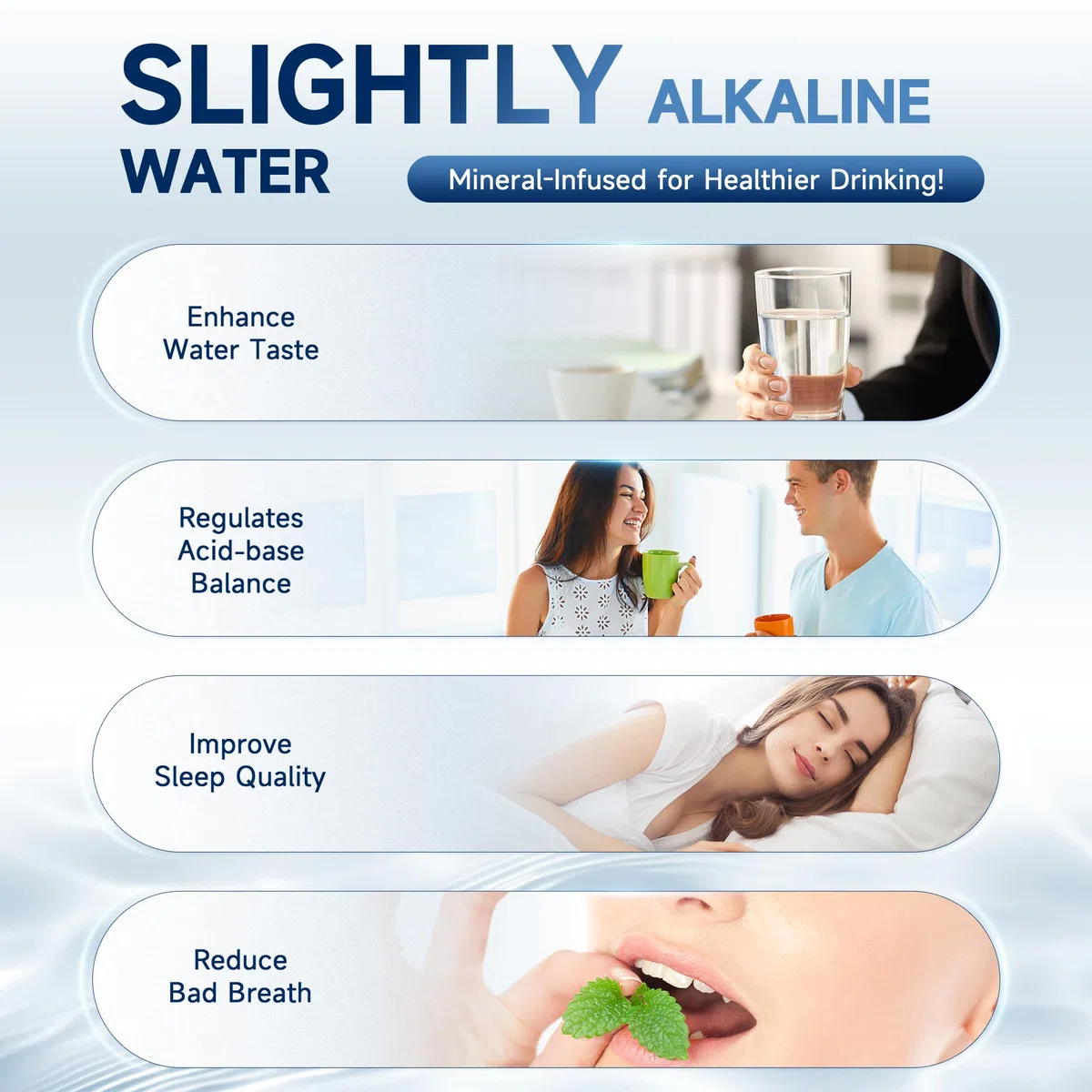 AQUALTRA USF-3B-15 Sistema bajo fregadero ligeramente alcalino con grifo, 30000–151000L, reduce PFOA, PFOS, cloro, plomo, mercurio, cloramina, fluoruro, microplásticos, mal sabor y olor