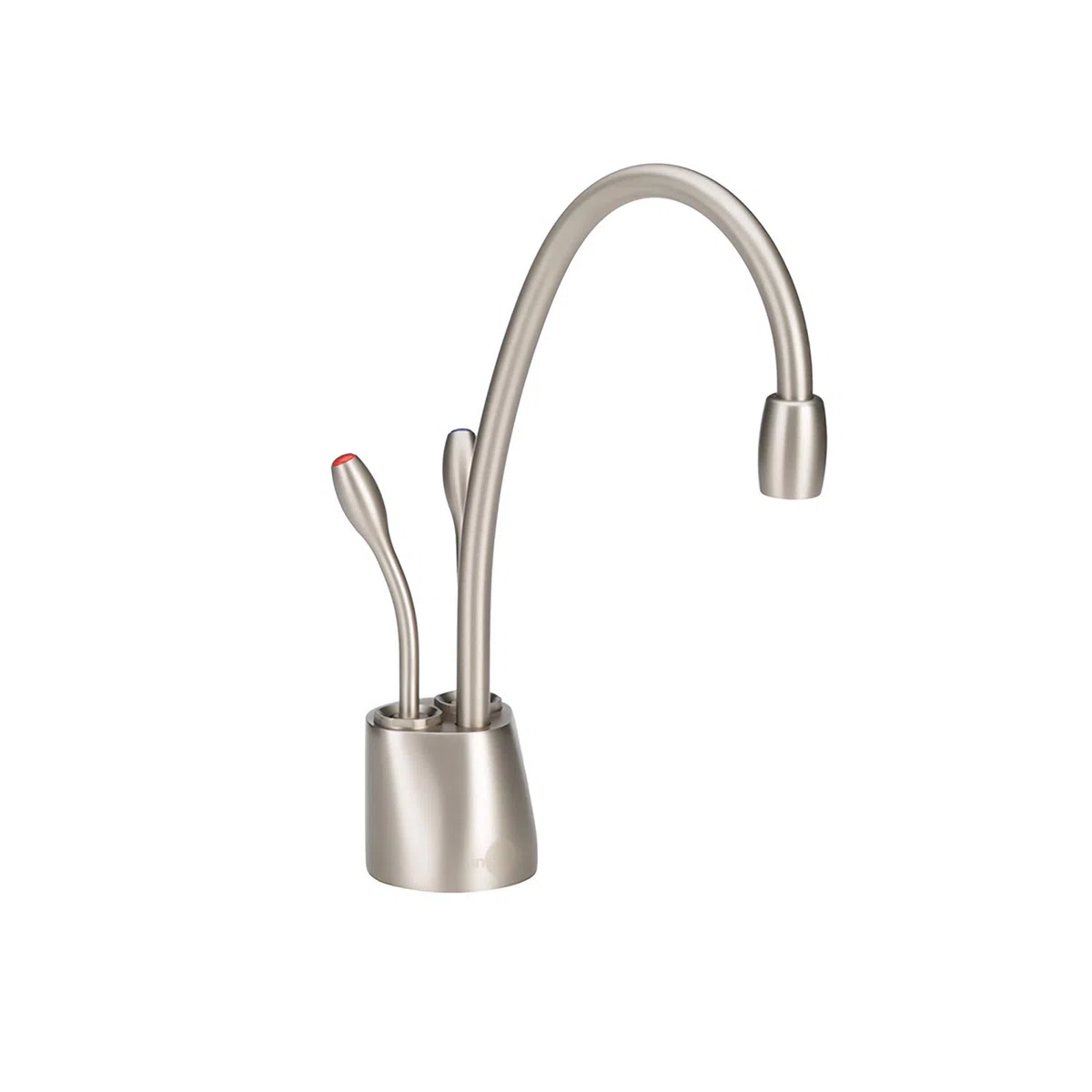 InSinkErator F-HC1100SN Grifo dispensador de Agua fría y Caliente al Instante contemporáneo, Níquel Satinado, 360-Degree Swivel