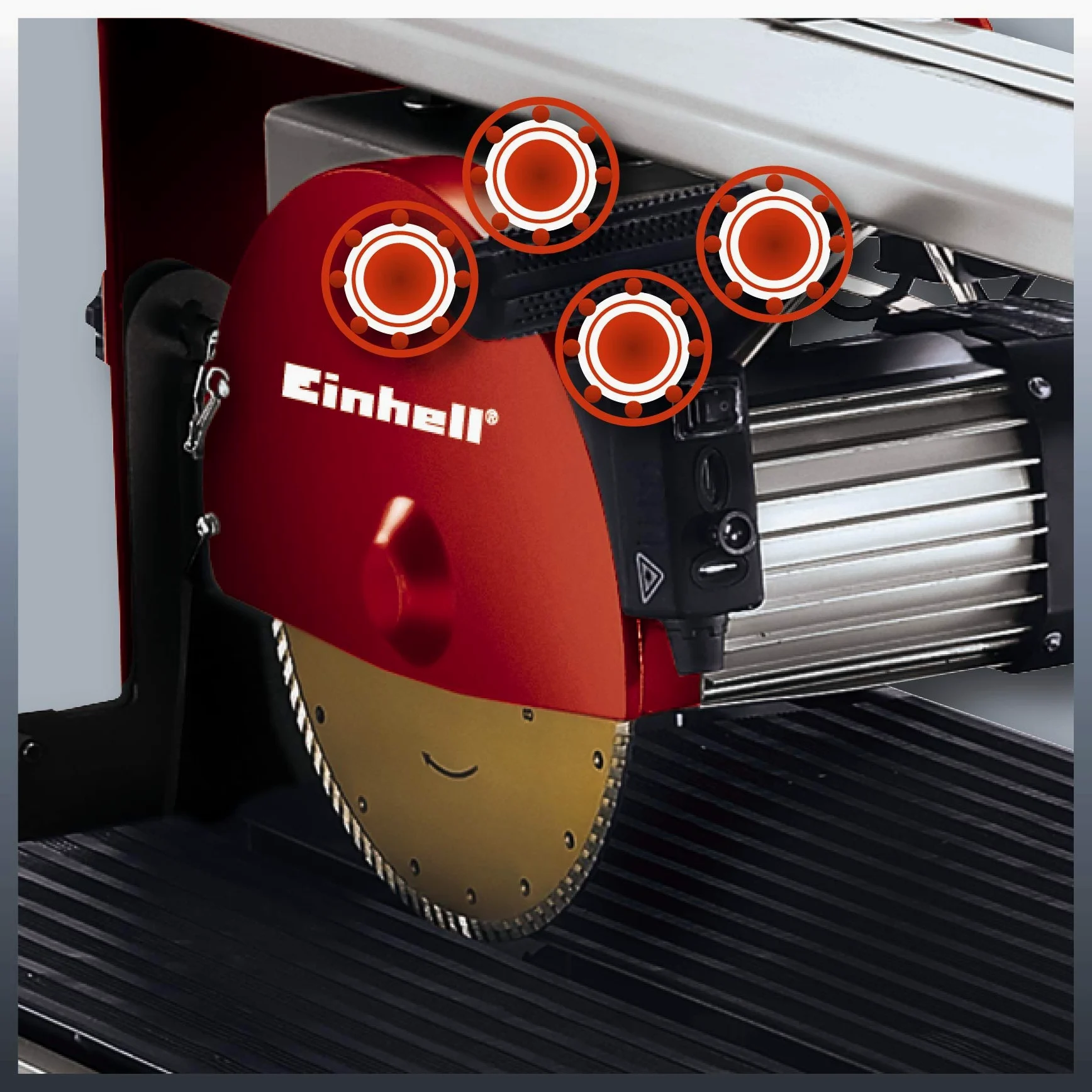 Einhell Máquina cortadora de piedra TE-SC 570 L (1500 W, Max. Altura de corte 60 mm, disco de corte turbo diamantado Ø250 x Ø25,4 mm, láser desmontable)