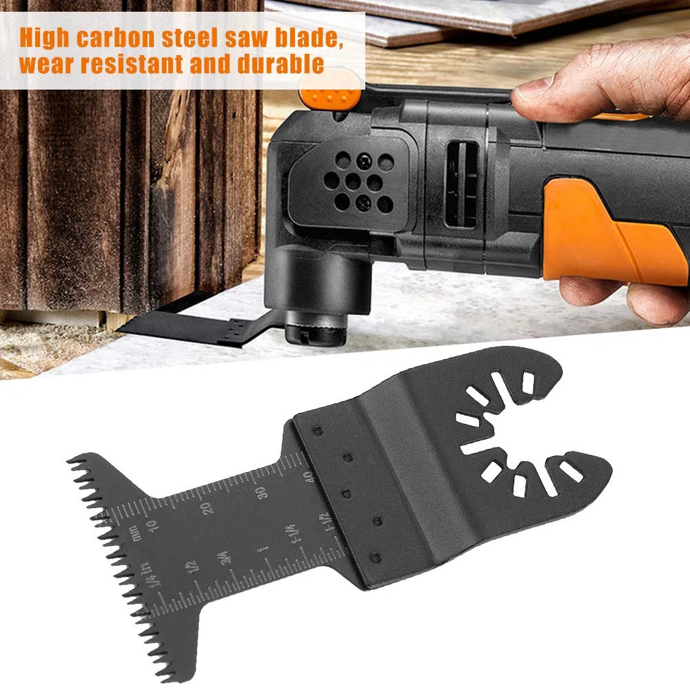 20 Hojas de Sierra Oscilante Multiherramienta, Hojas de Sierra de Dientes Largos para Corte de Madera y Metal 44mm