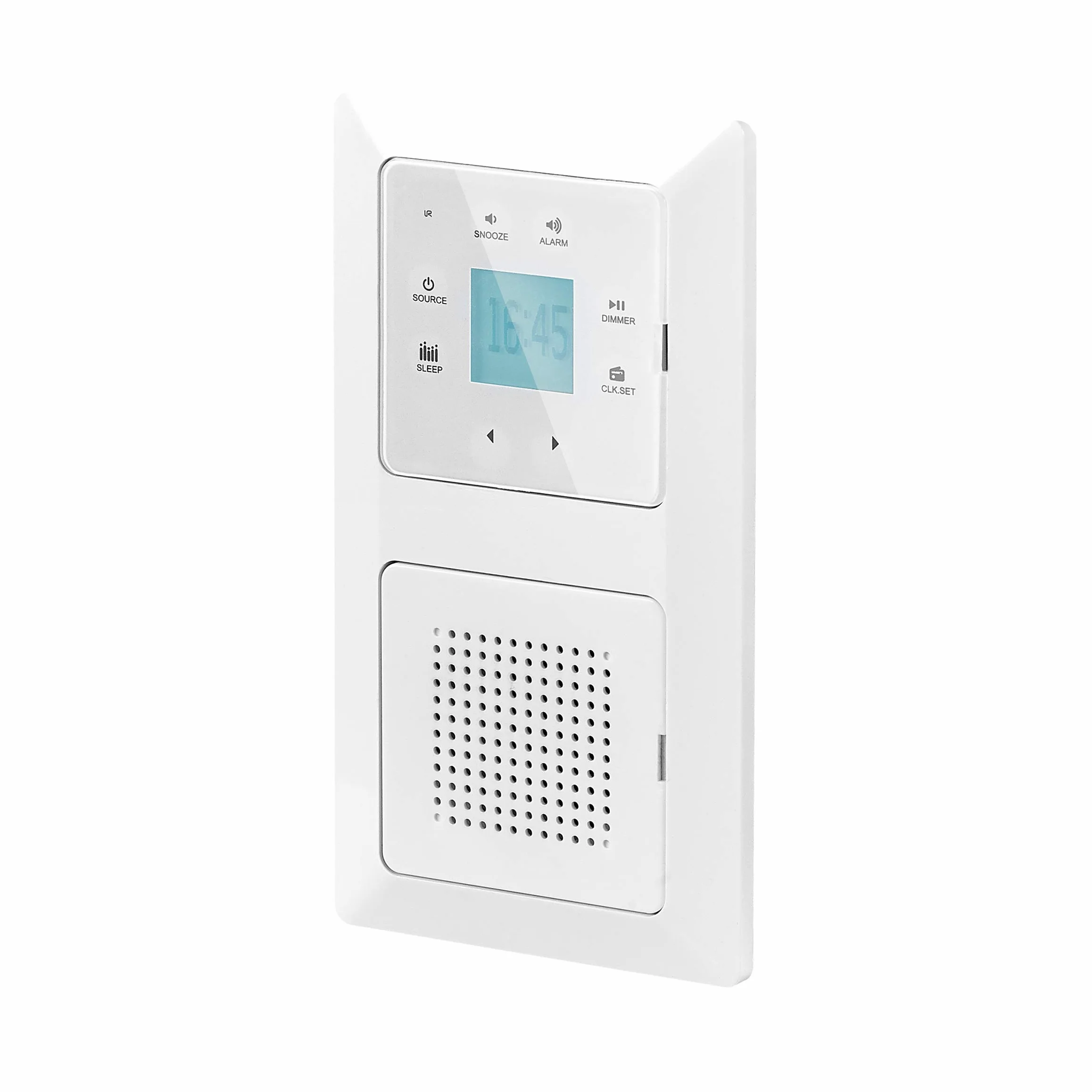 Unitec 30747 - Radio empotrada con función táctil y Bluetooth, Color Blanco, para Montar en Vertical y Horizontal