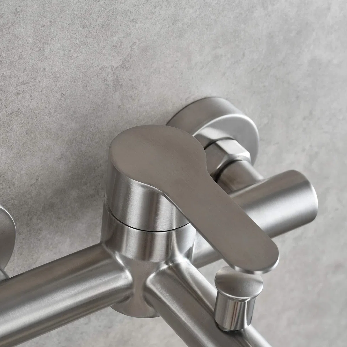 CIENCIA Grifo Ducha Bañera de Pared Acero Inoxidable para Baño, SNA516