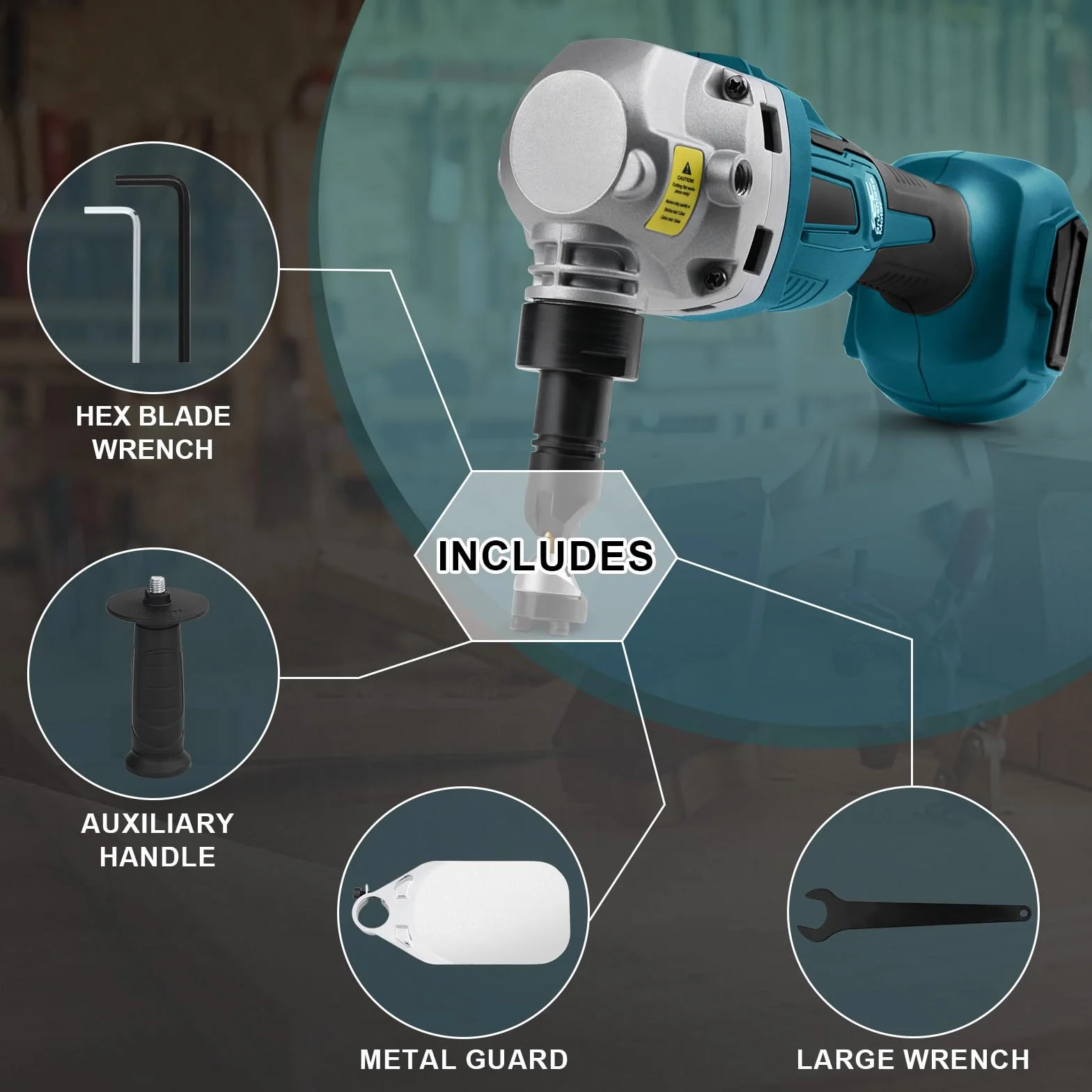 Cortador de metal inalámbrico para batería Makita