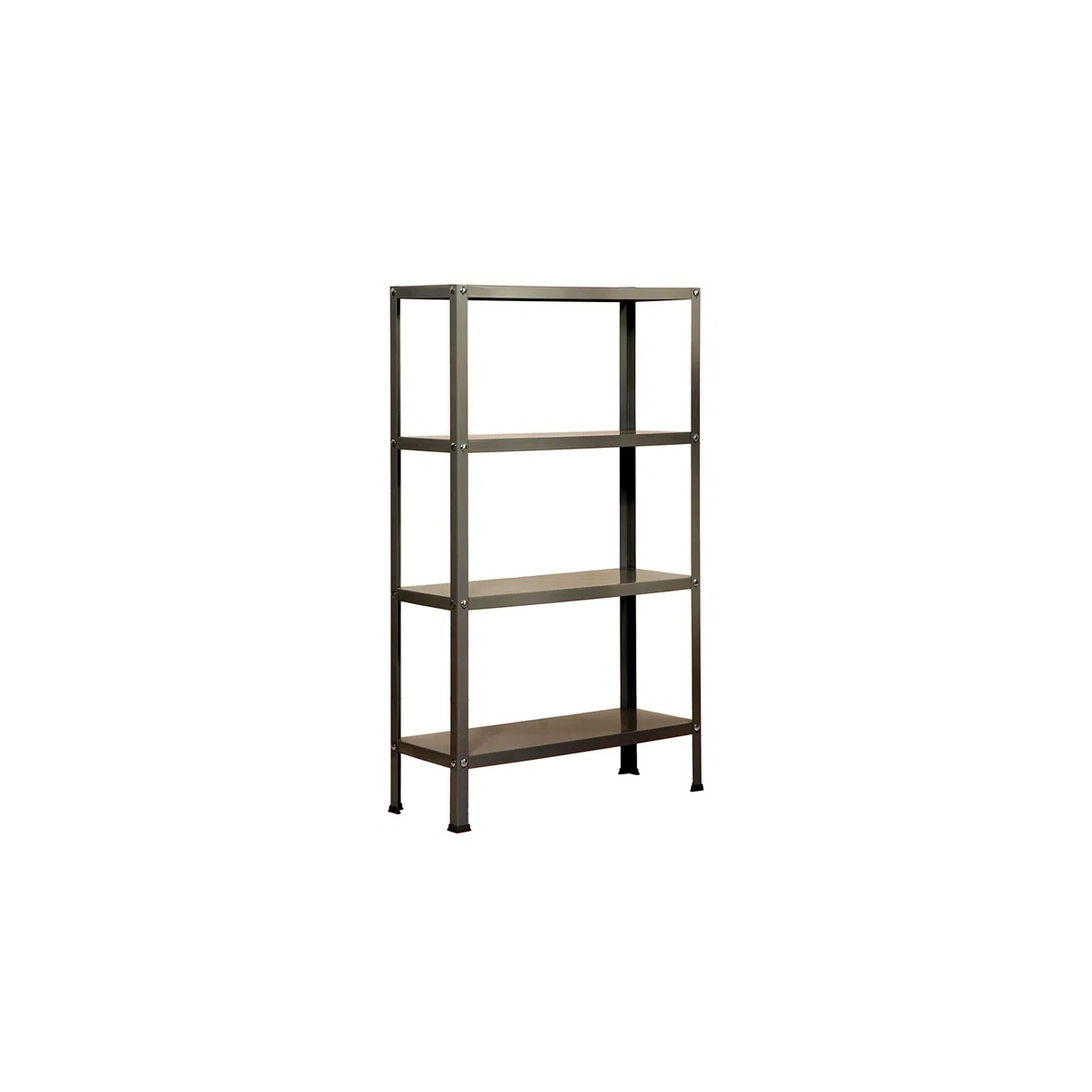 SimonRack Estantería Metálica Almacenaje, 4 Baldas, Alta Capacidad Carga 100 kg, 1600x1000x300 mm, Estantería Salón Baño Cocina, Gris - SimonHome Classic