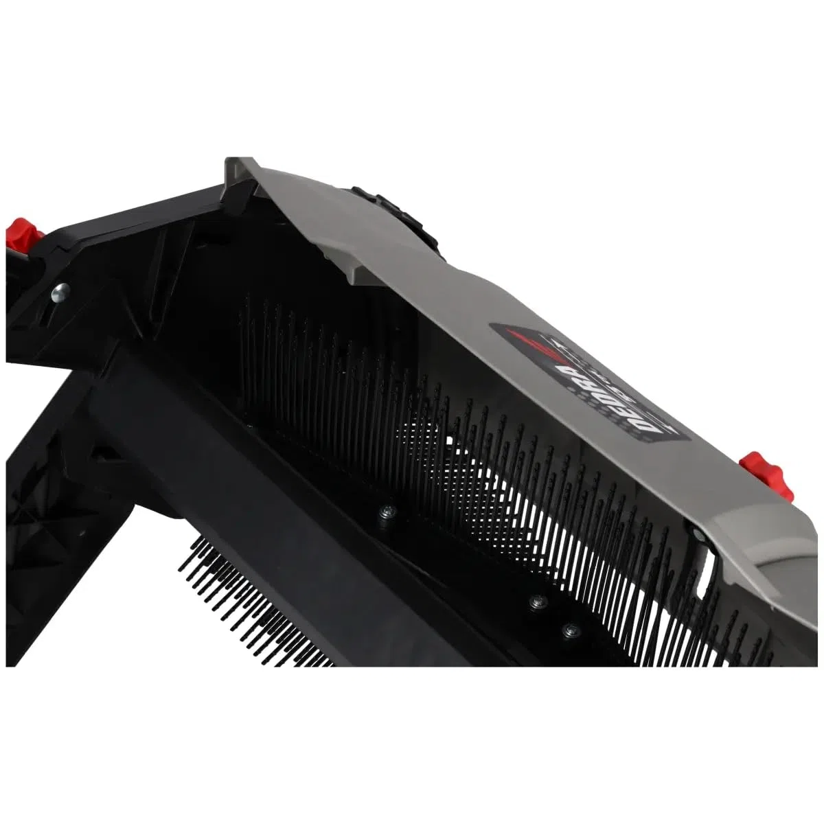 Barredora de césped Manual, recogedor de Hojas y césped Dedra, Ancho de Recogida de 530 mm, Saco de 100 l, Ruedas robustas de 250 mm, Ligero y manejable 7 kg, Manillar Ajustable