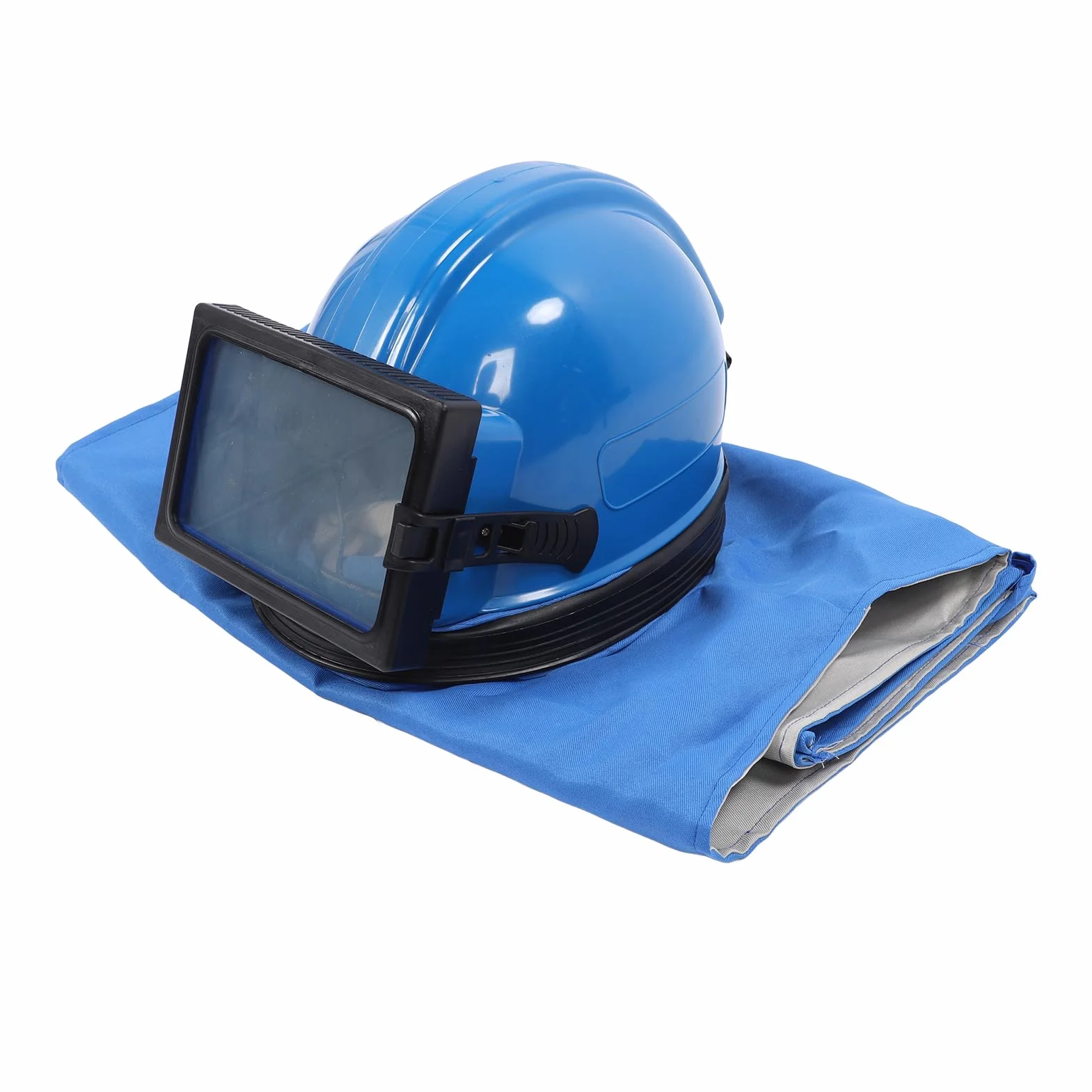 Capucha de Chorro de, Casco de Chorro de Resistente a los Impactos con Traje sin Mangas, Canales de Flujo de Aire Ajustables, Seguridad para Pintar, Cortar, Limpiar