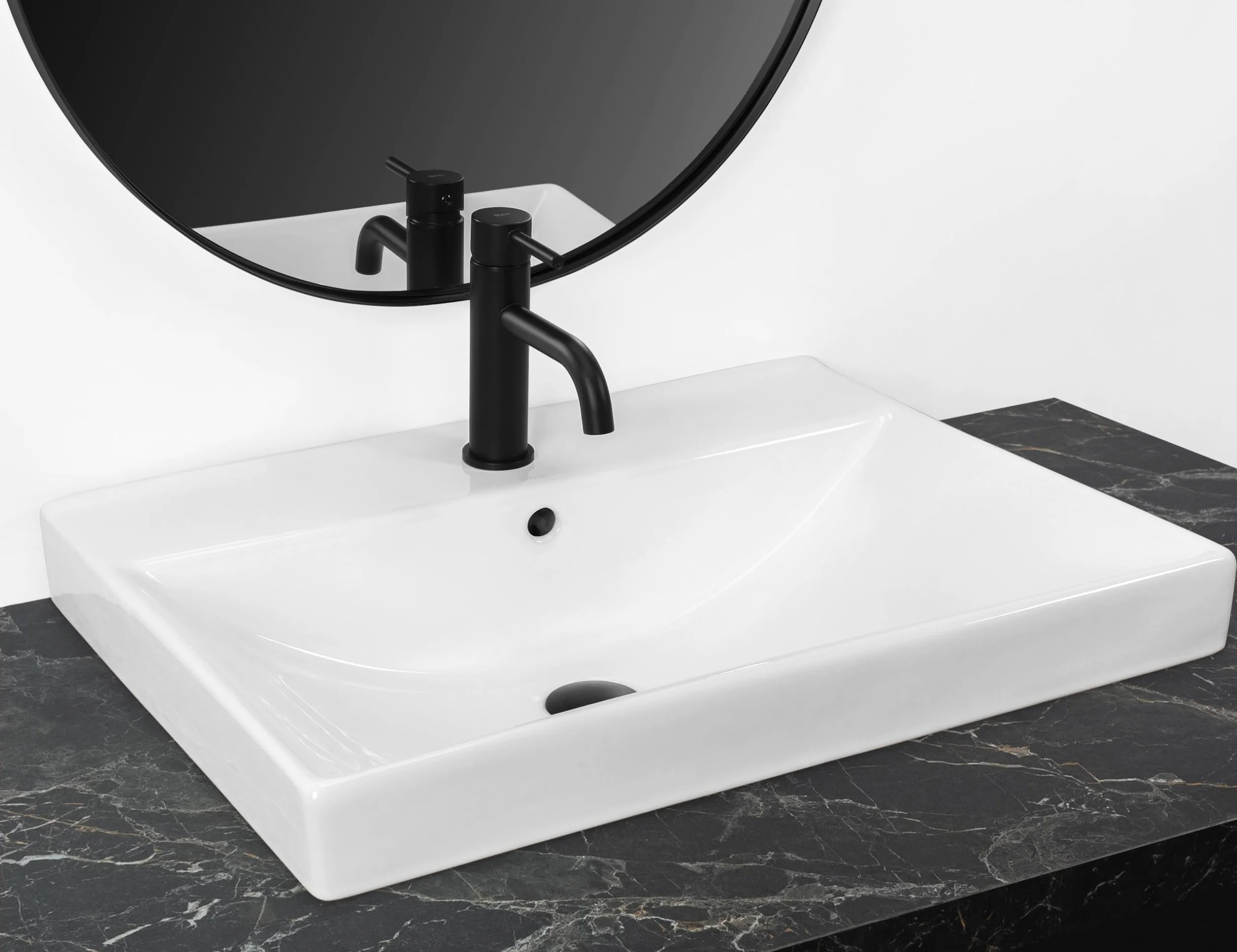 Rea U3326, Lavabo empotrado MANDY, White