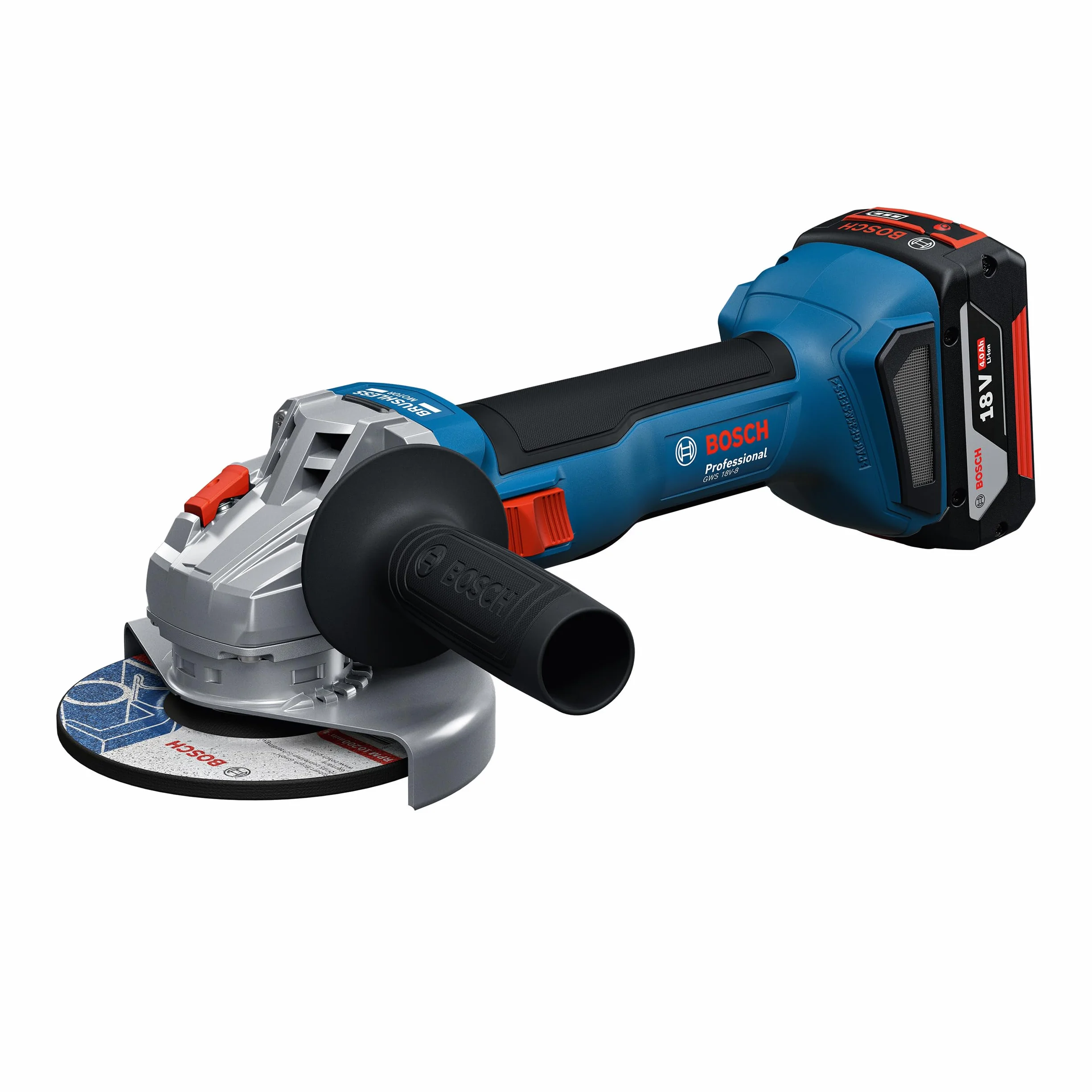 Bosch Professional 18V System Combo-Kit: GSB 18V-45 + GBH 18V-22 + GWS 18V-8 (incl. 3 GBA 4,0 Ah, GAL 18V-40, Maletín - Amazon Exclusive)