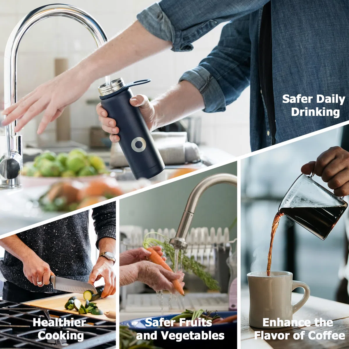 Cartucho de filtro de agua mejorado 100186 compatible con el sistema de filtro de agua Amway eSpring, eficiencia de filtración 4X con diseño plisado, elimina el 99.9% de partículas, retiene