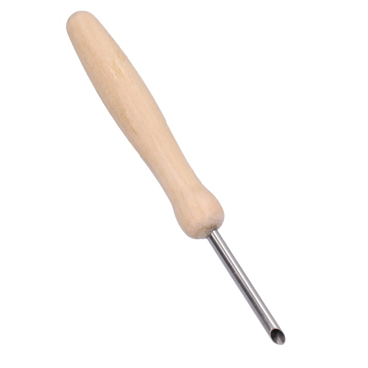 Pssopp Cortadores de Agujeros de Arcilla 4 Piezas, Herramienta Escultura Agujeros Perforación Cerámica Acero Inoxidable con Madera, Diseño Portátil, Uso Versátil para Escultura, Perforación, Ideal