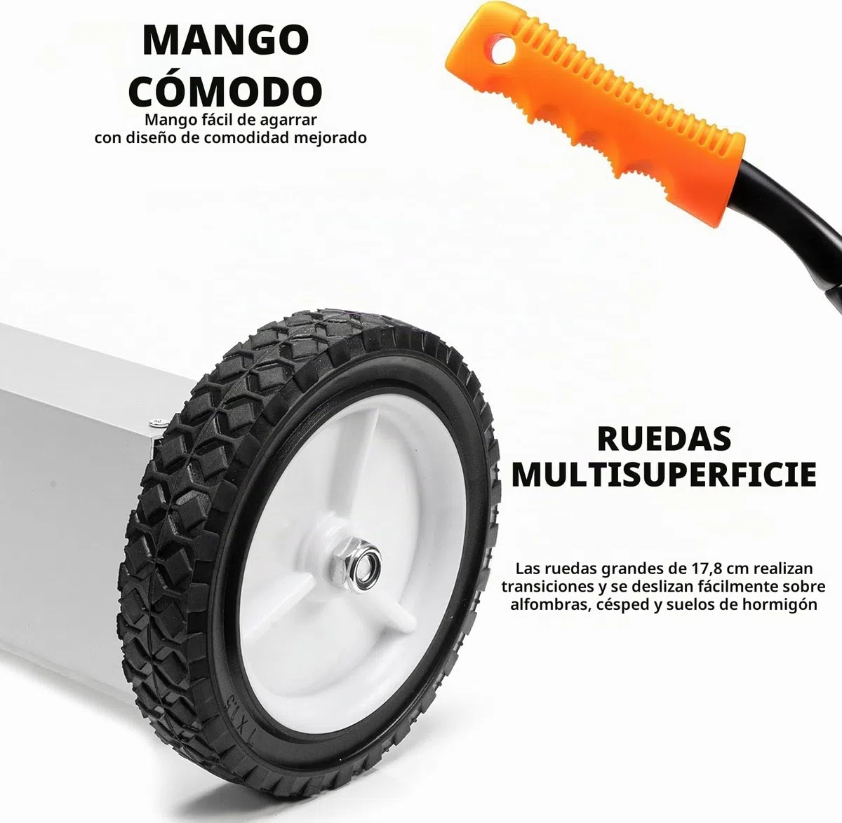 Neiko® Heavy Duty 24" Magnetic Sweeper Metal Pickup Tool with Quick Release Adjustable Height