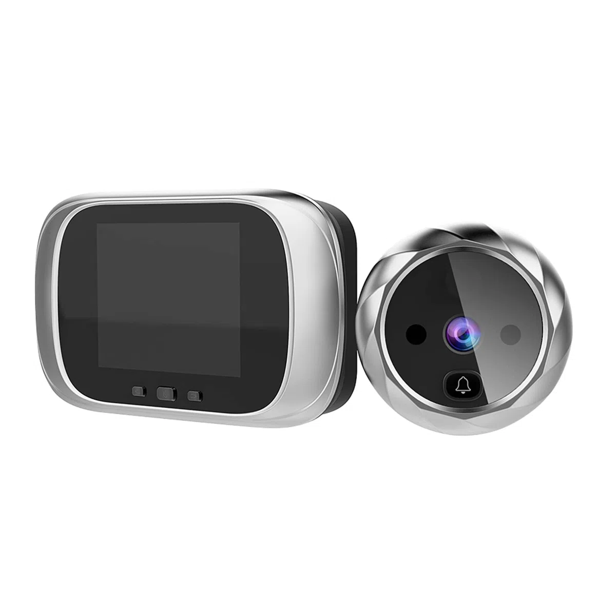 Mirillas Digitales para Puerta con Pantalla LCD de 2,8 Pulgadas, Visión Nocturna, Vigilancia Digital de la Puerta para la Seguridad Del Hogar