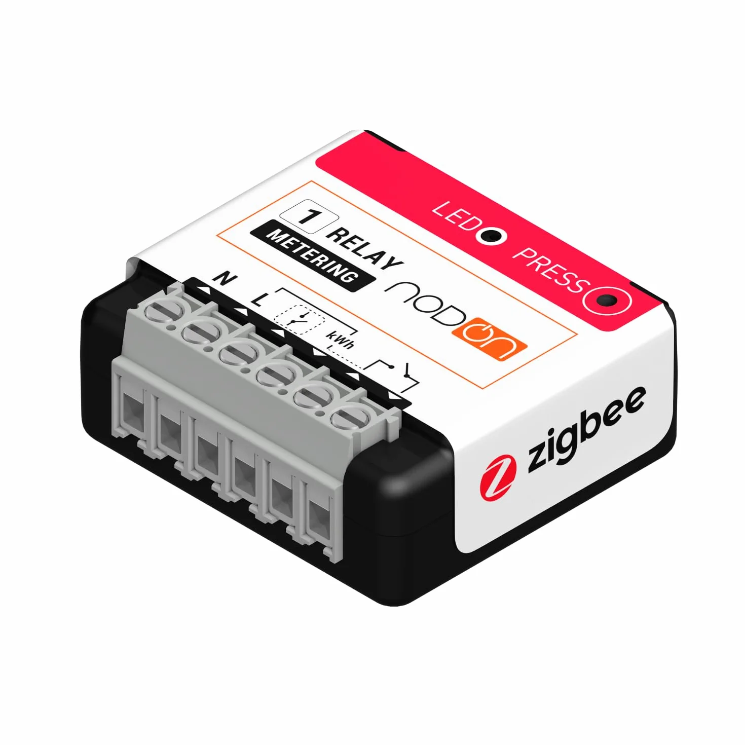 NodOn - Zigbee 3.0 - Módulo multifunción con medición consumo, contacto seco, 14A, control calderas, calentadores y radiadores, ahorro energético, Home Assistant, Homey, SmartThings, Jeedom, Z2M, ZHA