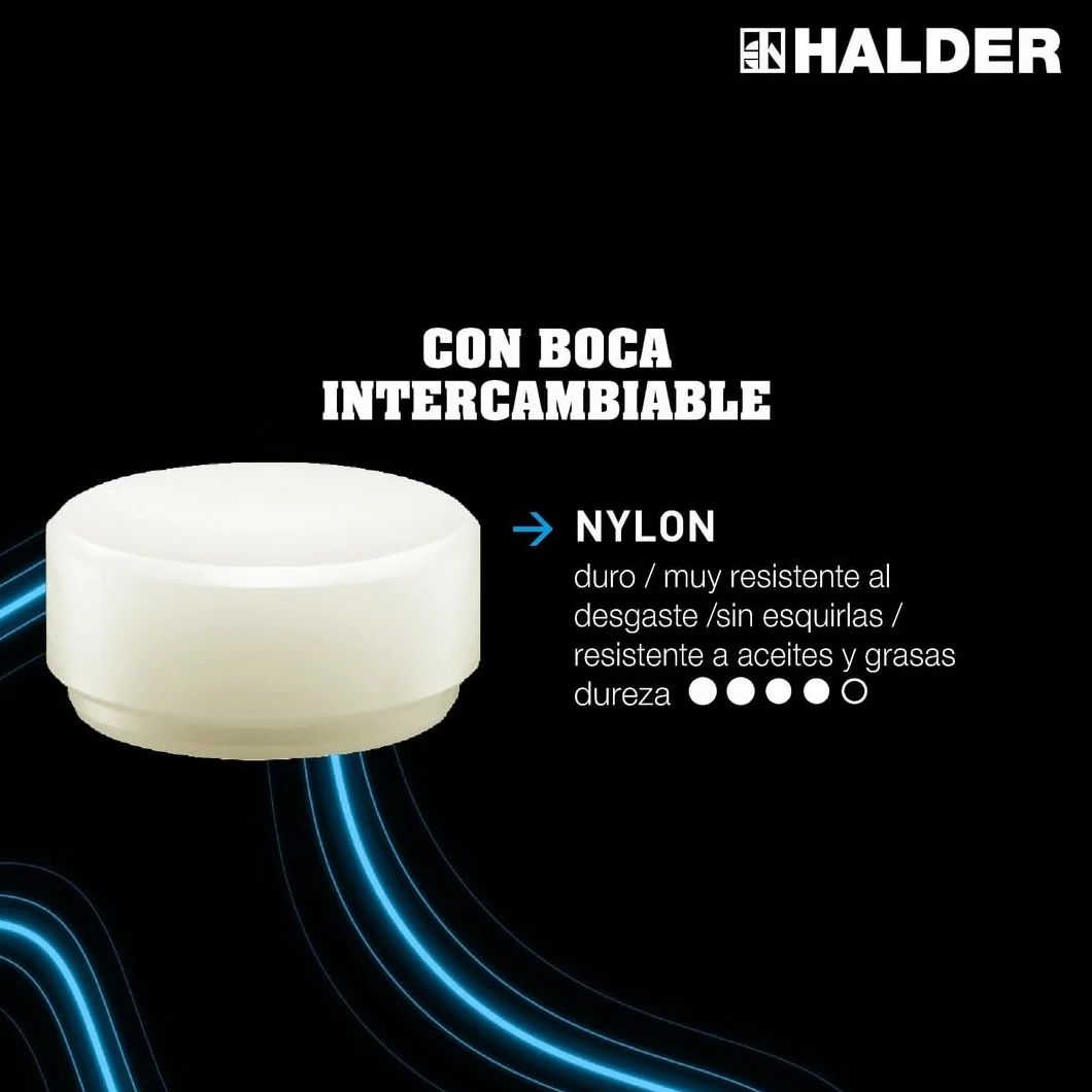 MAZA CABEZAS NYLON BLANCO 35MM-335MM M/MAD HALDER HALDER