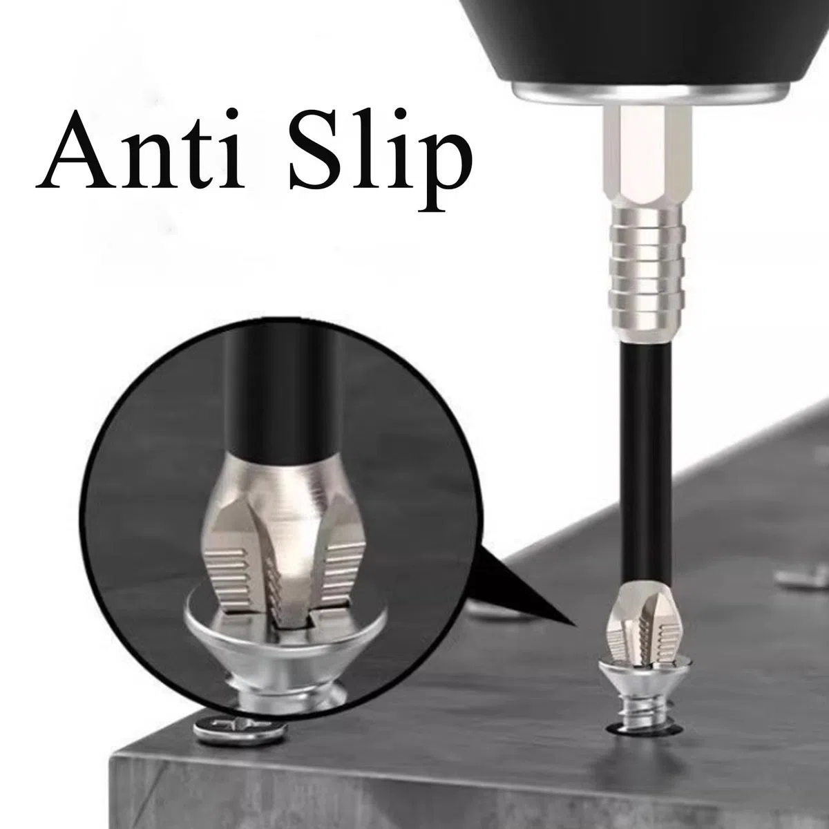 Cradlewaver Drill Bit, High-Magnetic Screwdriver Drill Bit Set, Anti Slip Magnetic Electric Screwdriver Set Alloy Steel for Impact Driver for Home DIY Professional Use (6pcs)