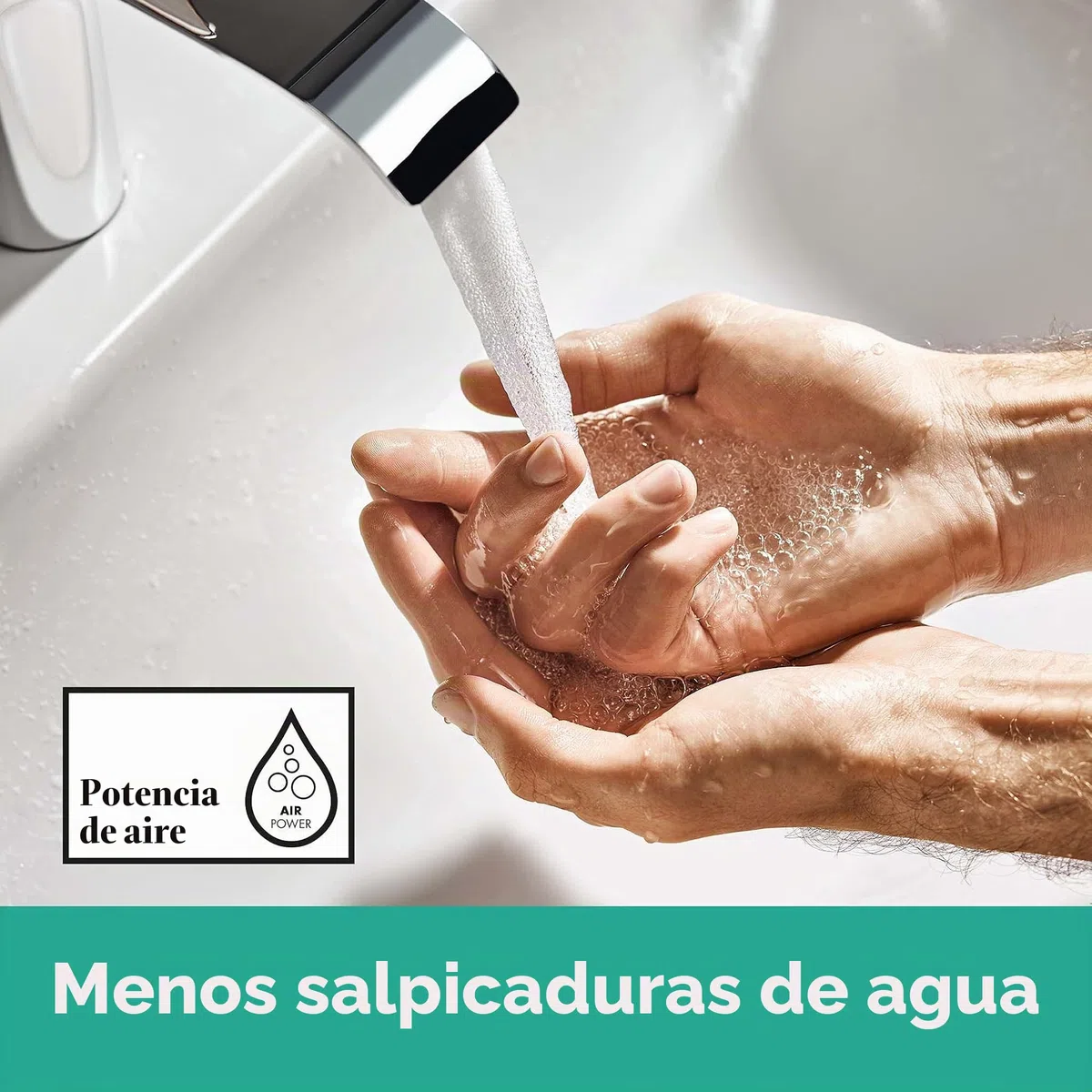 hansgrohe Vivenis Grifo monomando de lavabo 80 sin vaciador automático, cromo, 75012000