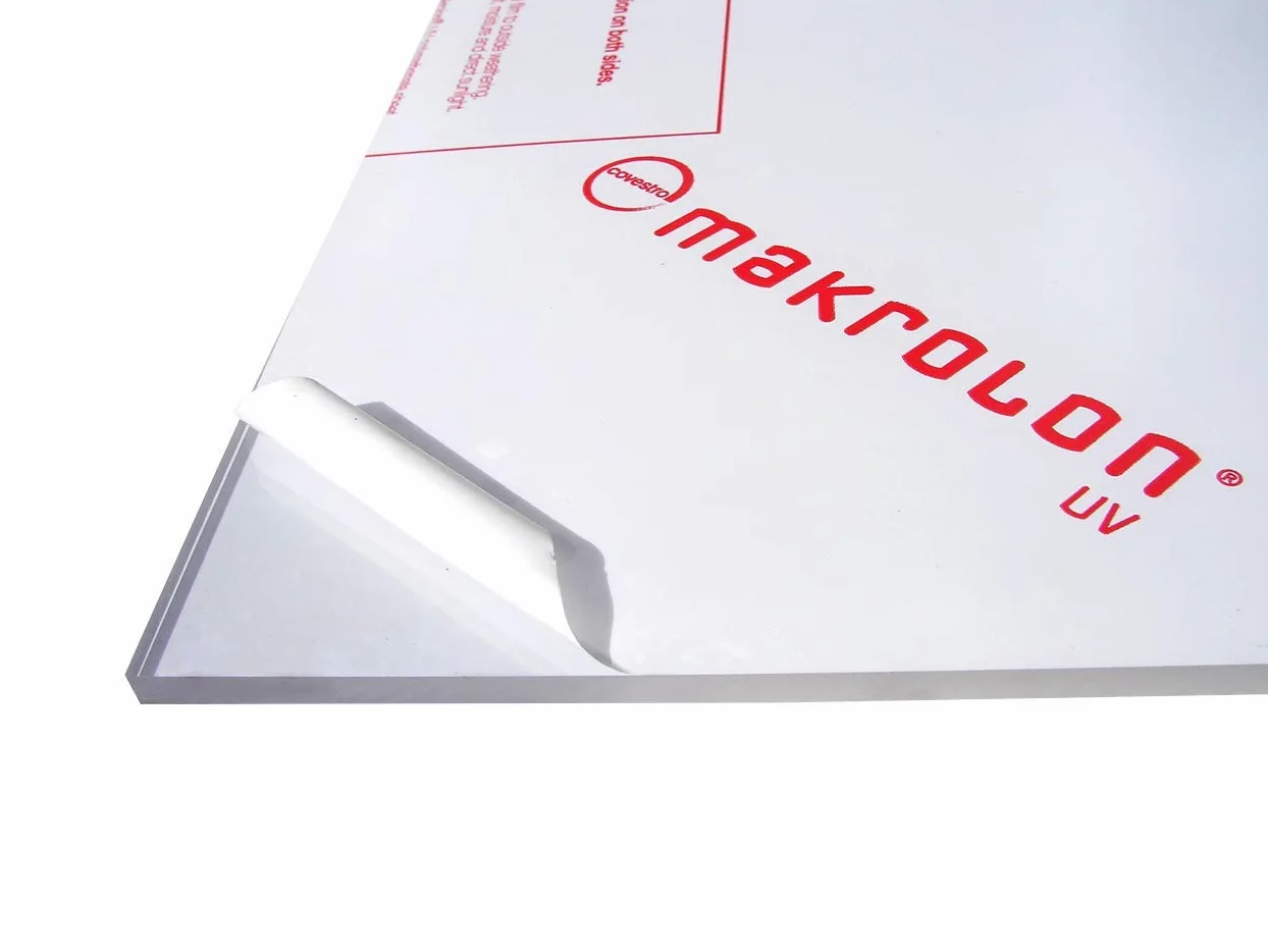 Placas UV de policarbonato 5,0 mm UV Exolon/Makrolon incoloro (5,0 mm, 1510 x 680 mm)