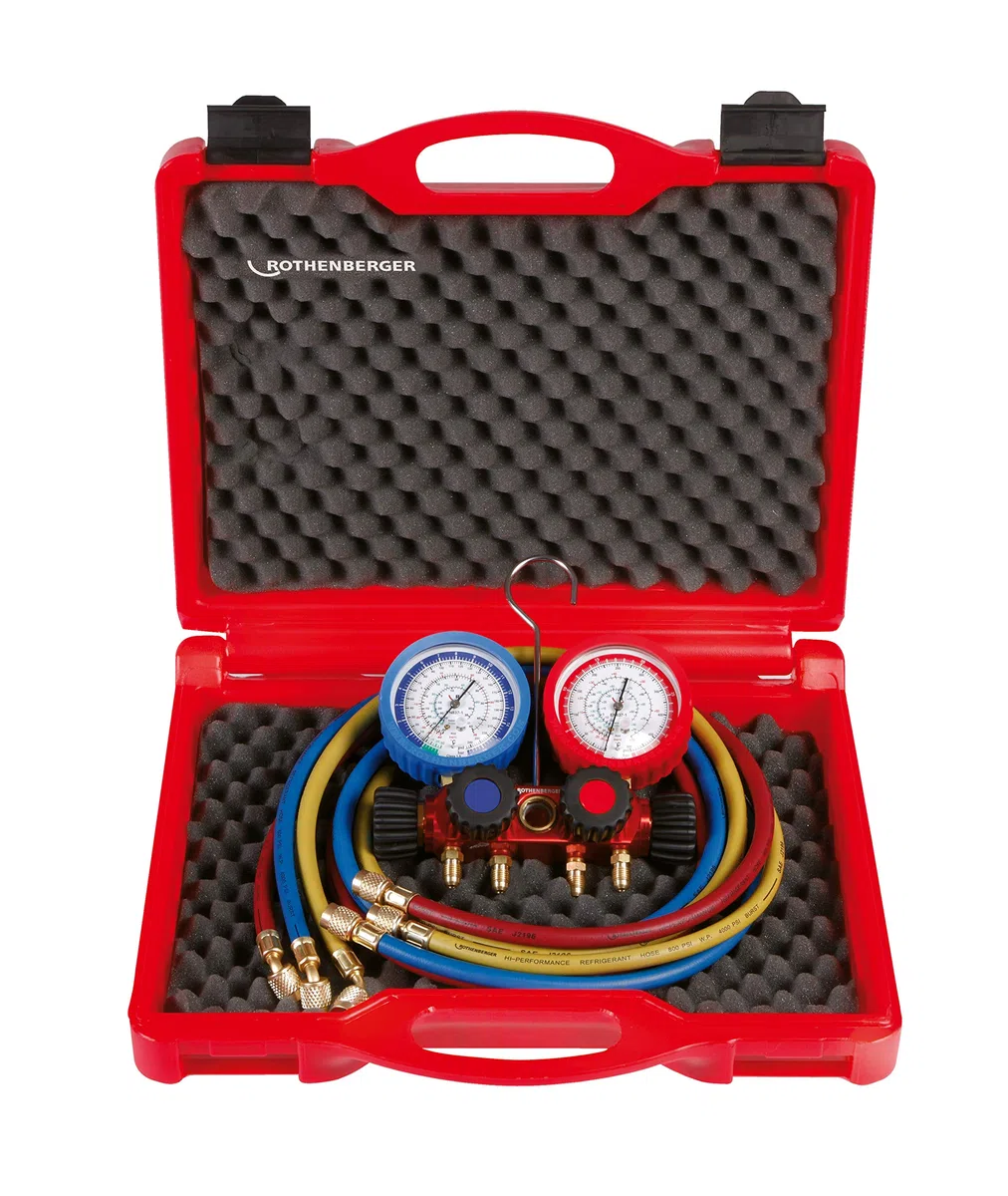 Rothenberger 170600 - Kit manometrico 2 vias 3 mangueras