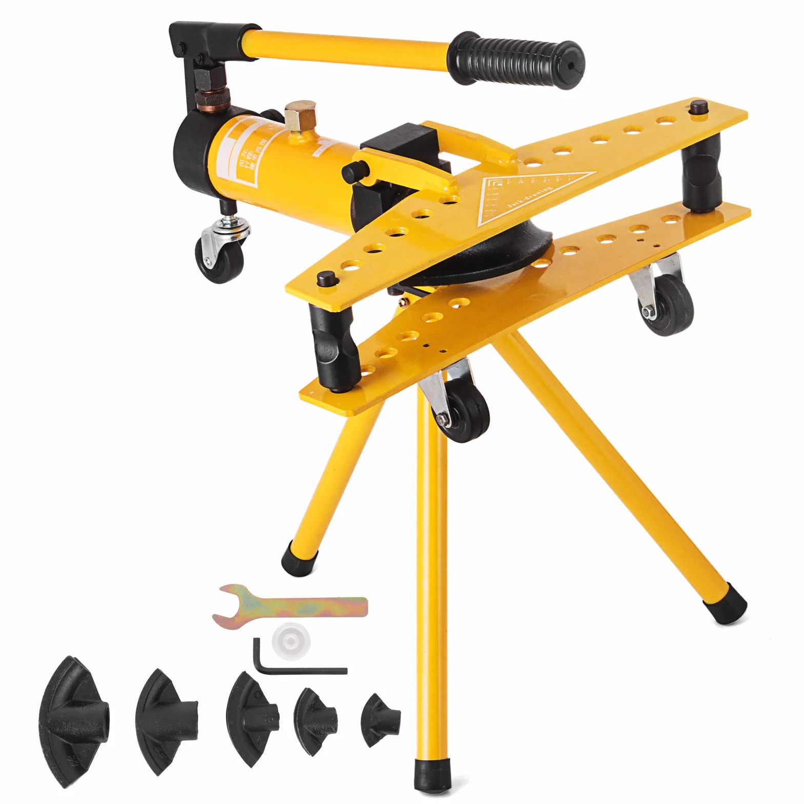 VEVOR Manual Pipe Bender 10T, Pipe Doblado Máquina SWG-1, Tubo Bender Diámetro exterior Ø13mm – Ø34mm, Máquina Dobla los tubos de todos los materiales de forma segura y rápida hasta