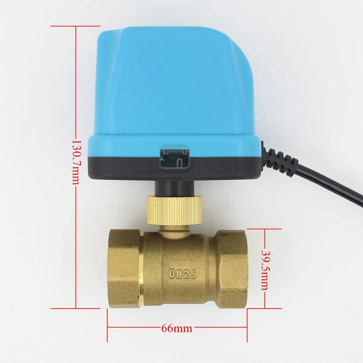 DC 12v valvula motorizada 2 vias 1/2 3/4 1 1-1/4 pulgada electrovalvula 12v dc agua IP54 (DN25 (1"))