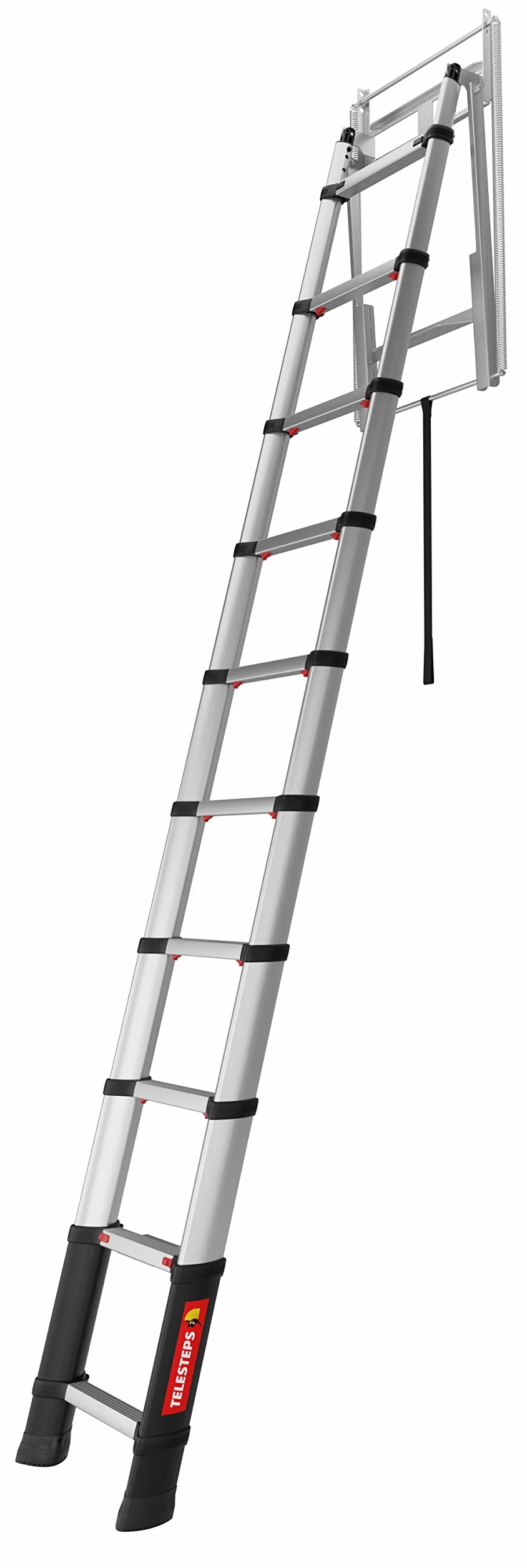 Escalera de ático 2,95 m de TELESTEPS I Made in Sweden I Loft Line I Escala de Calidad compacta con diseño Premium Patentado I Perfilado Antideslizante I en 14975 I 72527-541