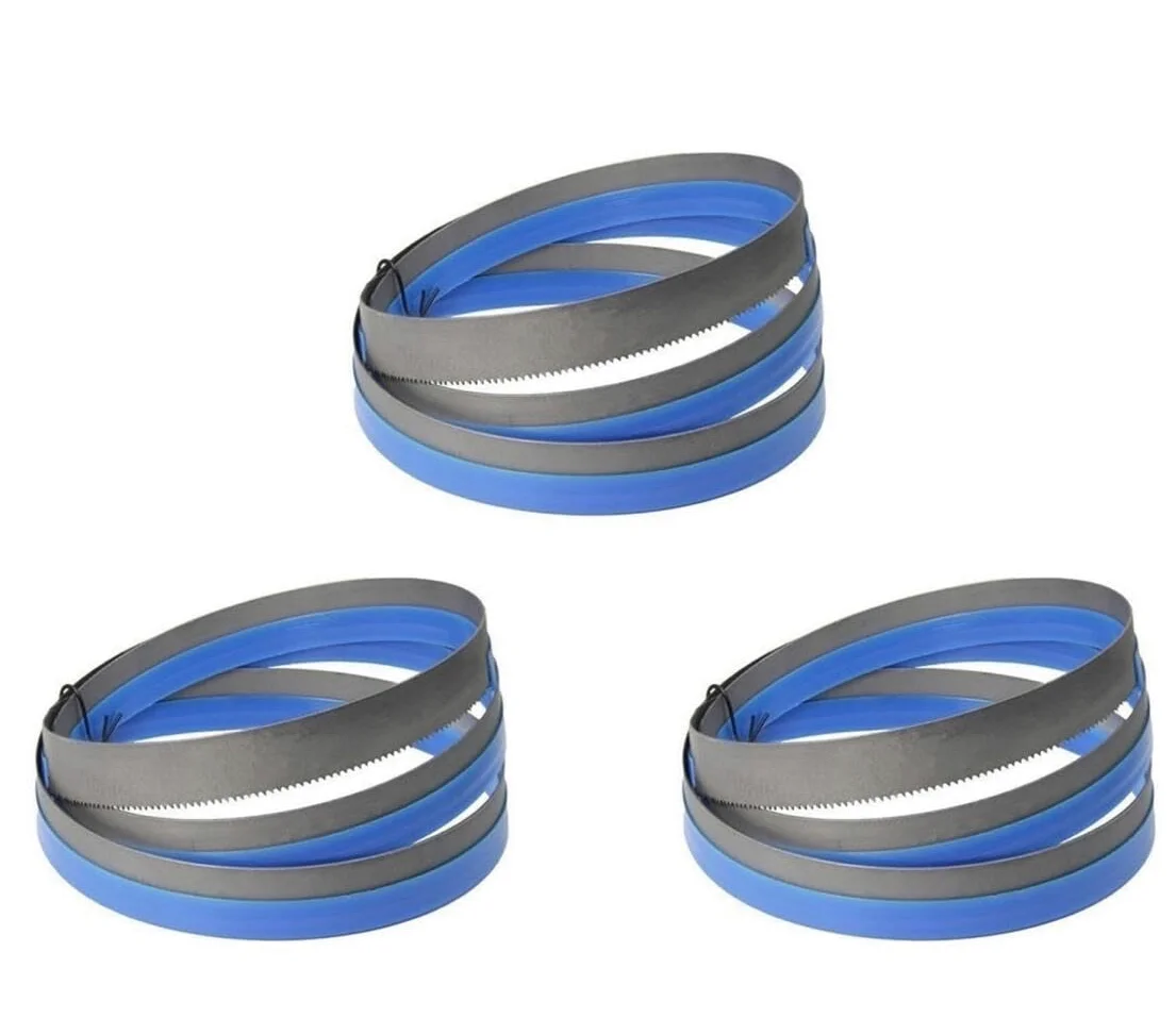 Juego de 3 Hojas de Sierra de Cinta 2240 mm x 13 mm x 0,65 mm 6 ZpZ， SK5 Hoja de Cintas de Sierra Metálica