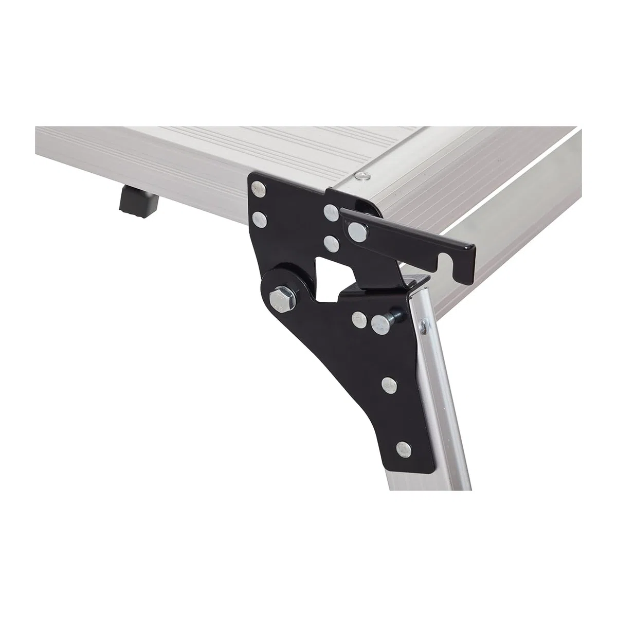 ProDec Puesto de trabajo de aluminio plegable cuadrado 600 mm x 600 mm y altura de 500 mm