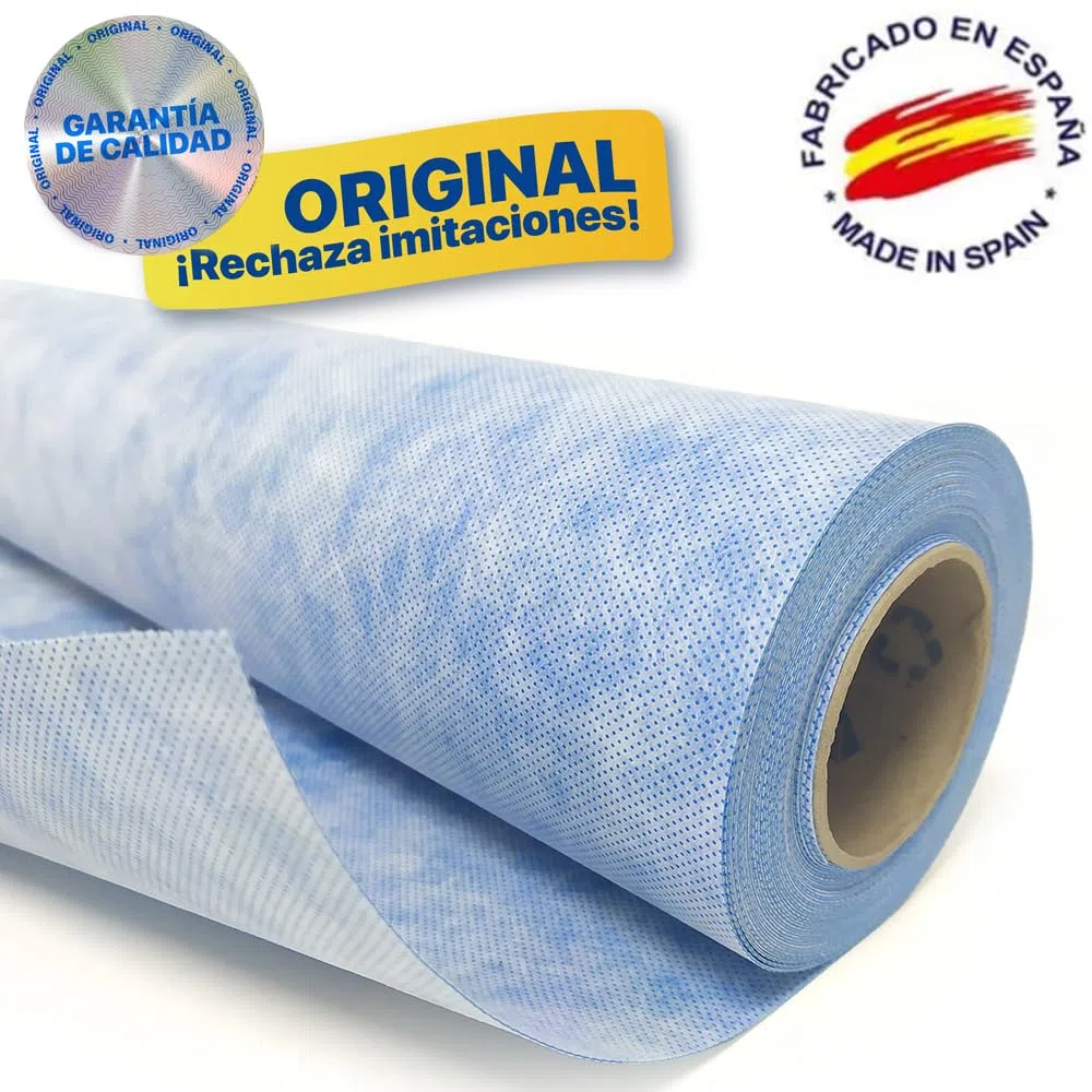 Lámina Impermeable Cumifelt (2m x 1m) - Evita filtraciones de agua en baños, duchas, piscinas... Lona para impermeabilización completa y duradera.