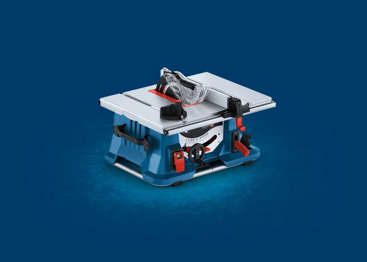Bosch Professional sierra circular de mesa GTS 635-216 + mesa de trabajo GTA 560 (potencia 1600 W, 5500 rpm, incl. 1 disco de sierra)