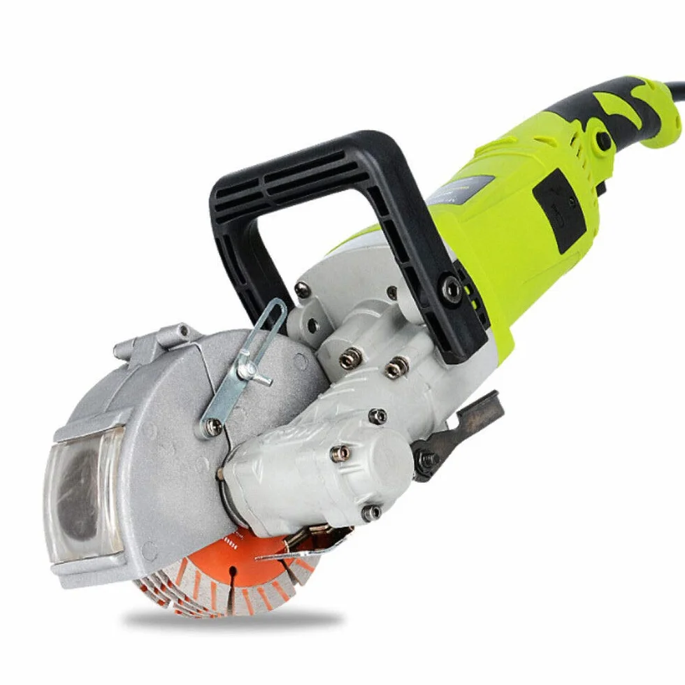 Fresadora de muros 4000 W 7500 r/min, máquina de corte de pared de hormigón con hoja de sierra, bomba de agua, cazador de pared eléctrica